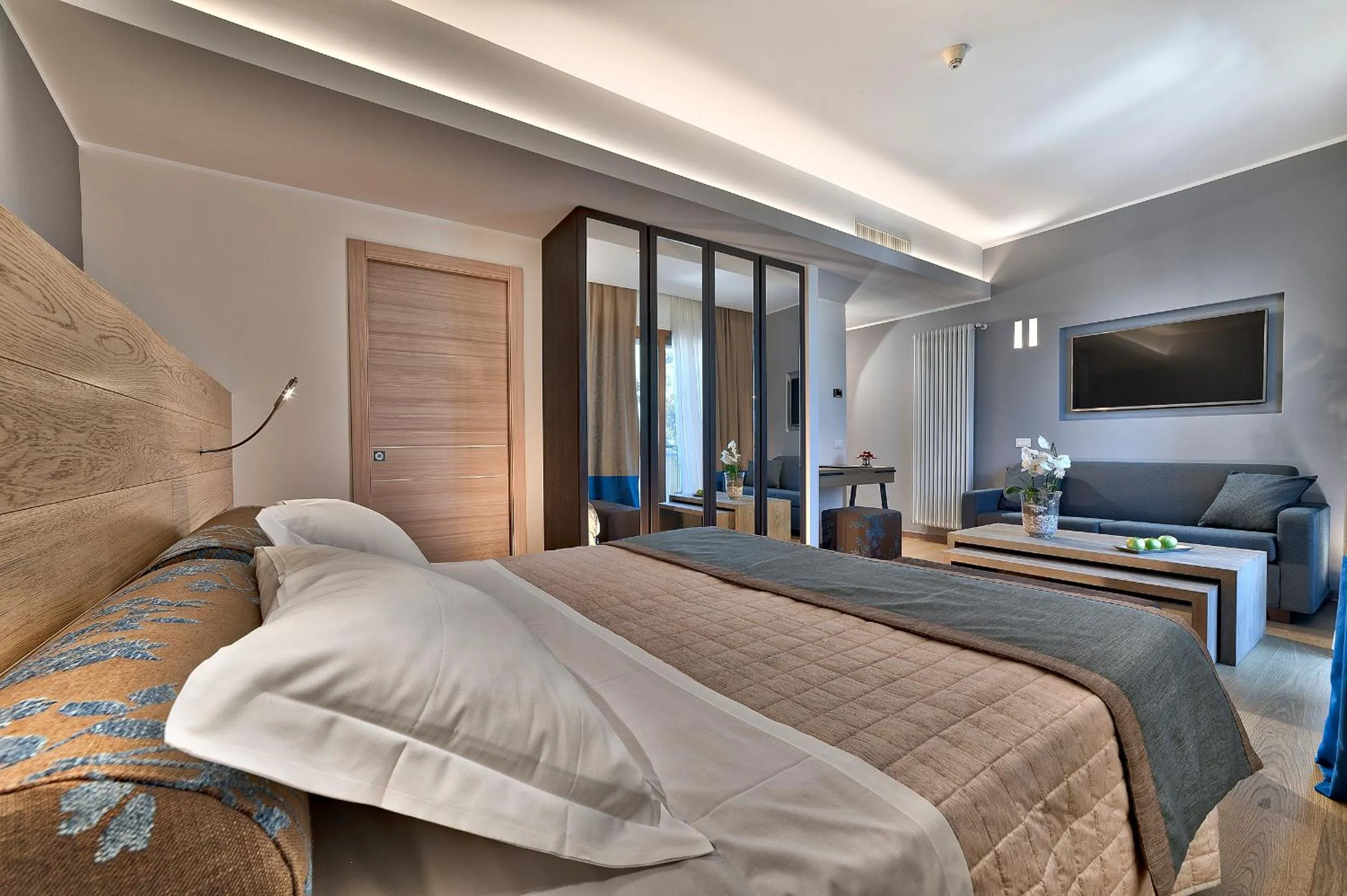 Bed in Hotel Petrarca Terme