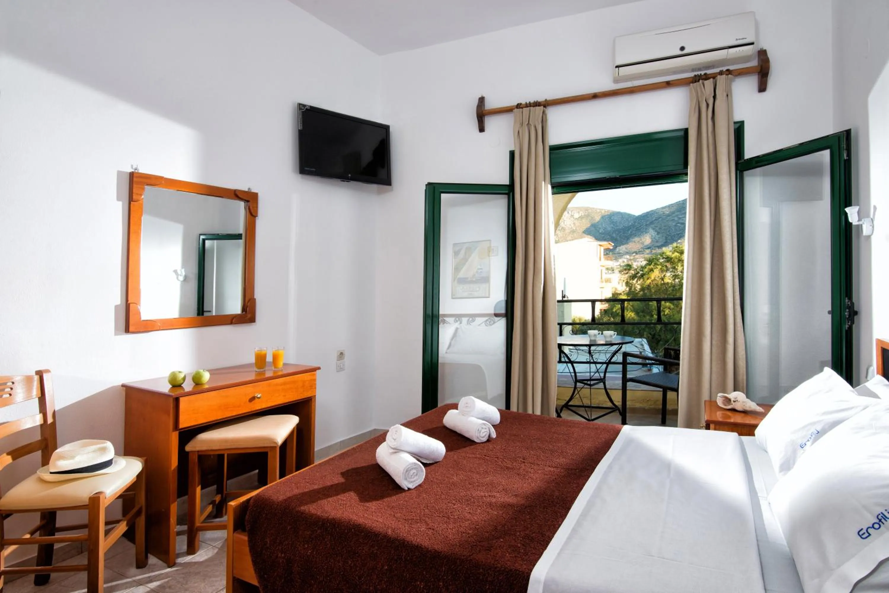 Patio, Bed in Erofili Apartments