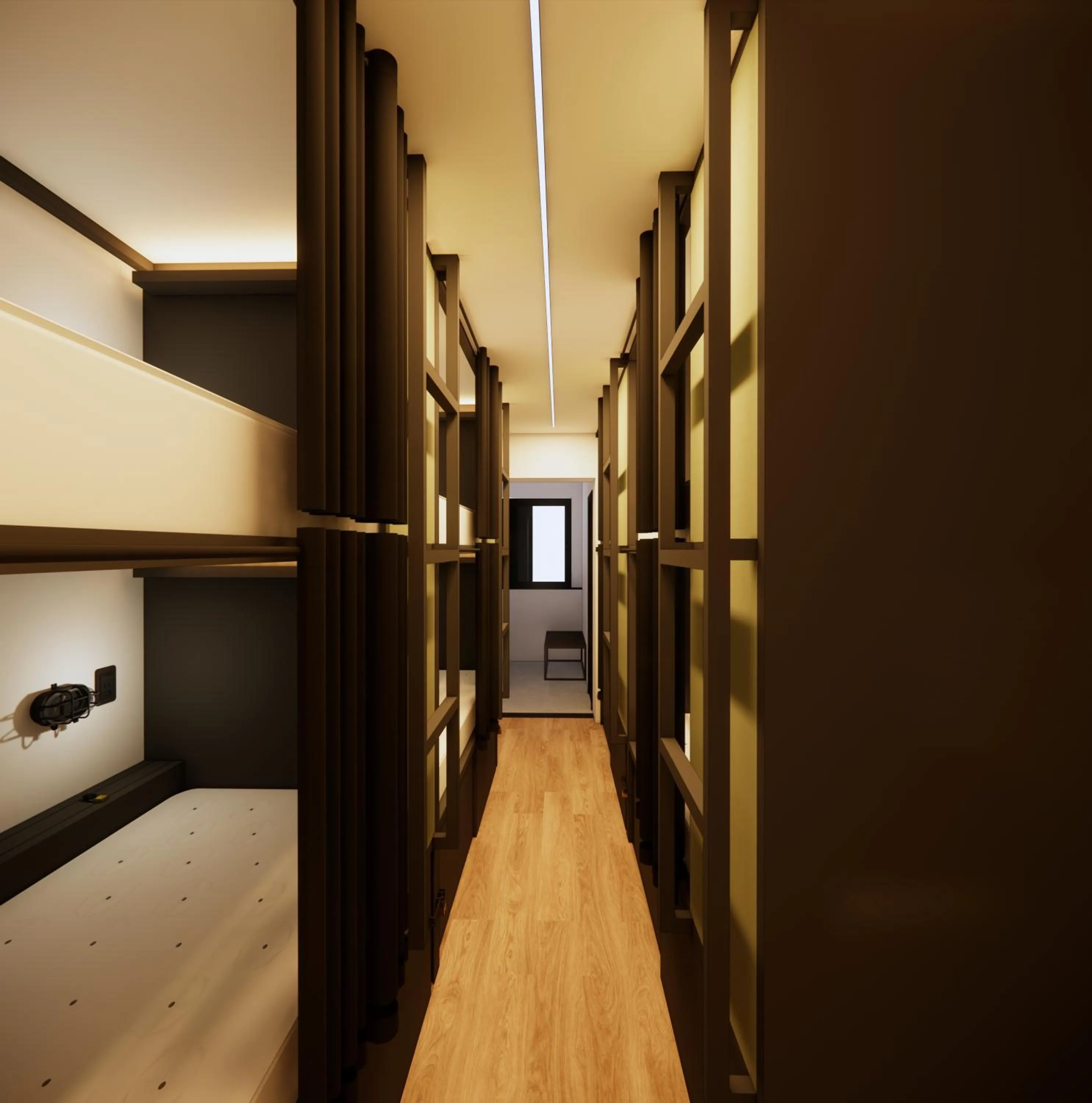 Bed in Bamboo Rio Hostel