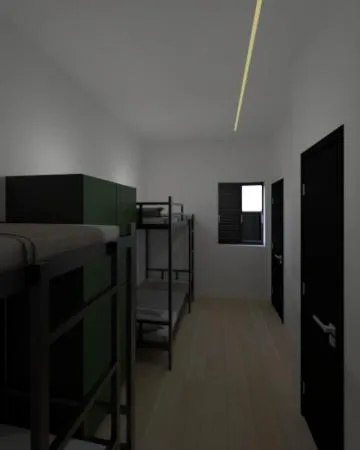 Bed in Bamboo Rio Hostel