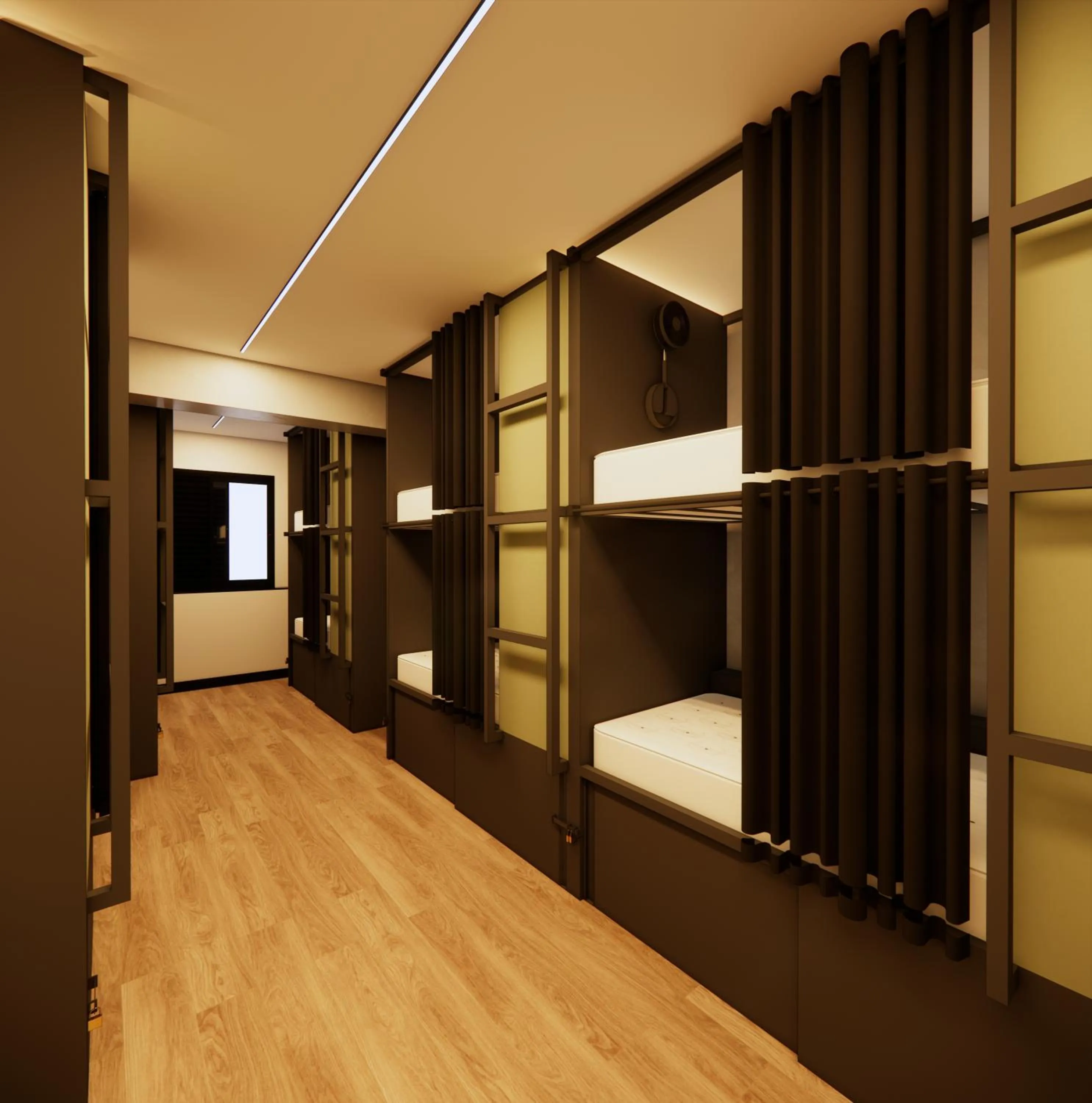 Bed in Bamboo Rio Hostel