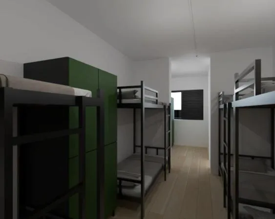 Bed in Bamboo Rio Hostel