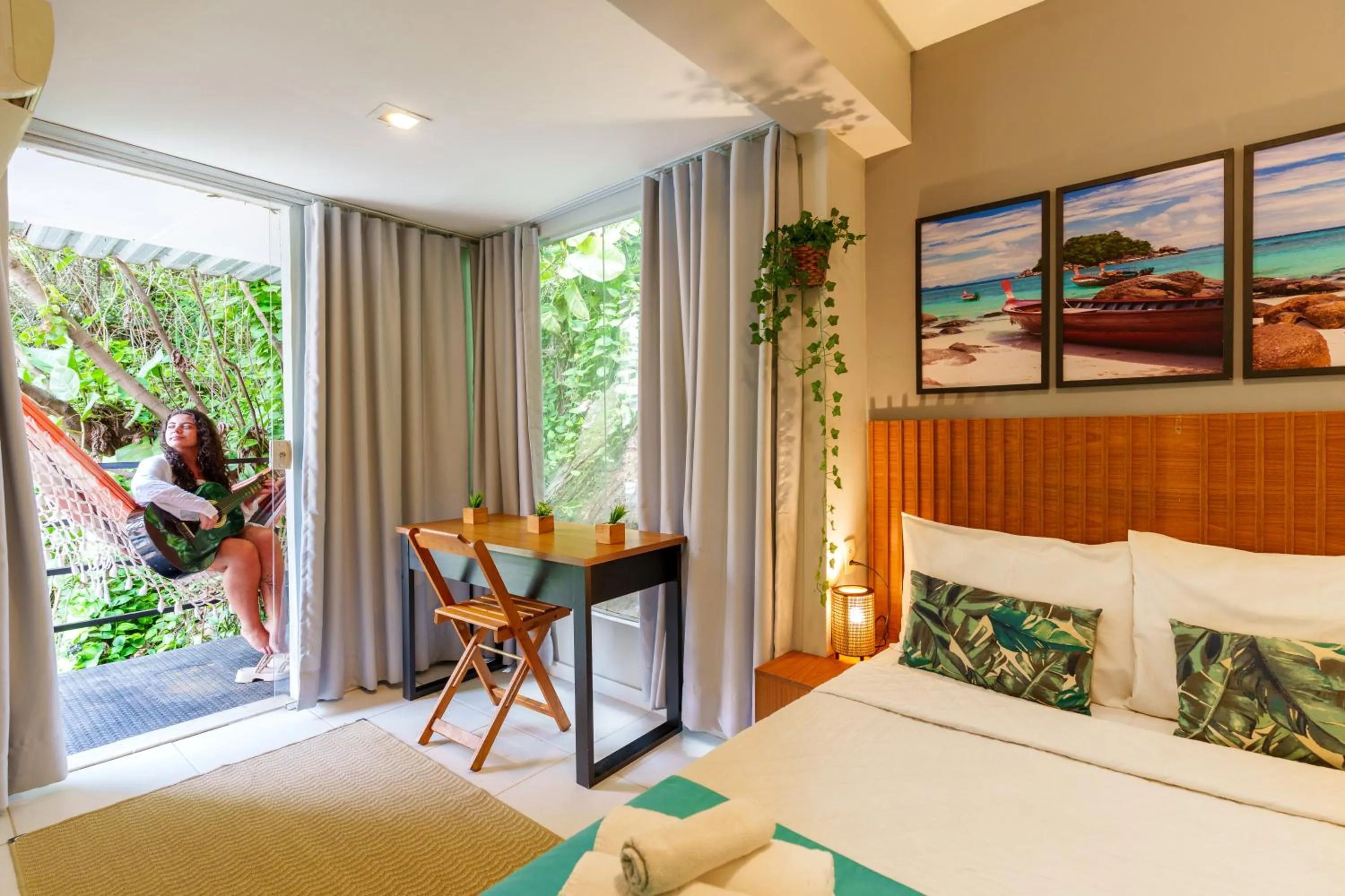 Bed in Bamboo Rio Hostel