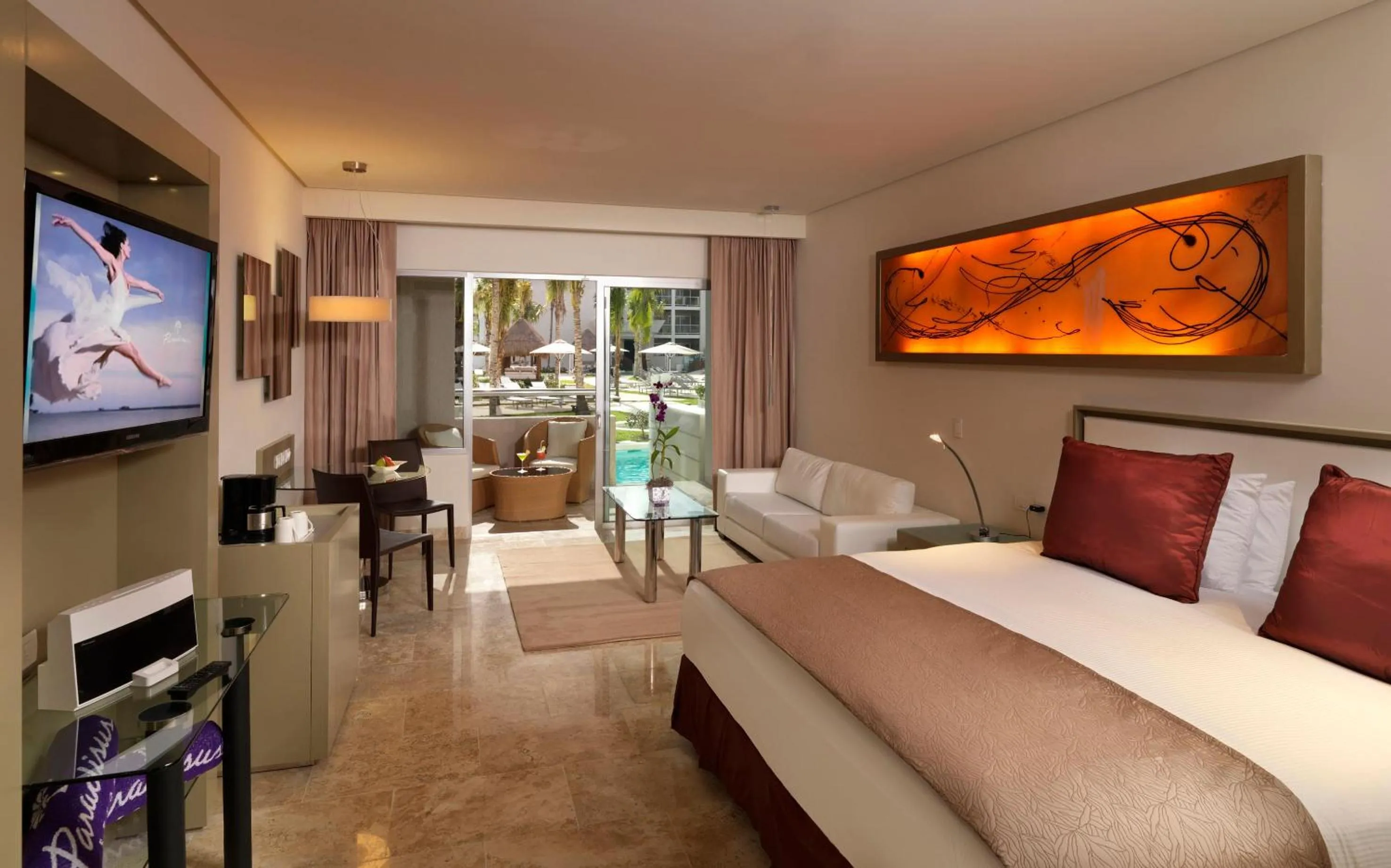 Property building, Bed in Paradisus Playa del Carmen - Riviera Maya