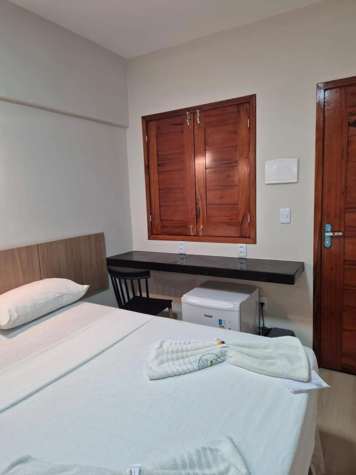 View (from property/room), Bed in Pousada Arco Iris Fortaleza