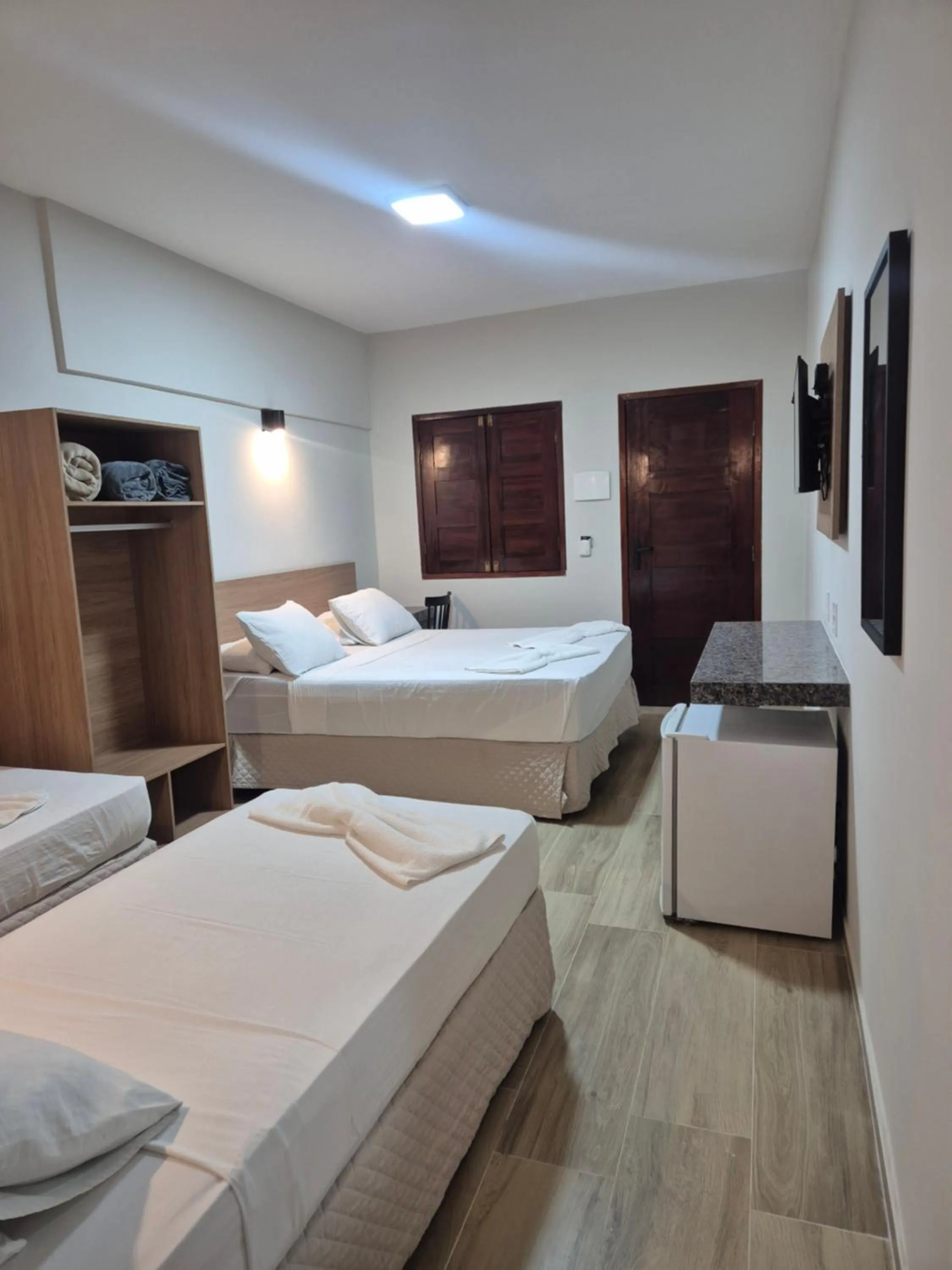 View (from property/room), Bed in Pousada Arco Iris Fortaleza