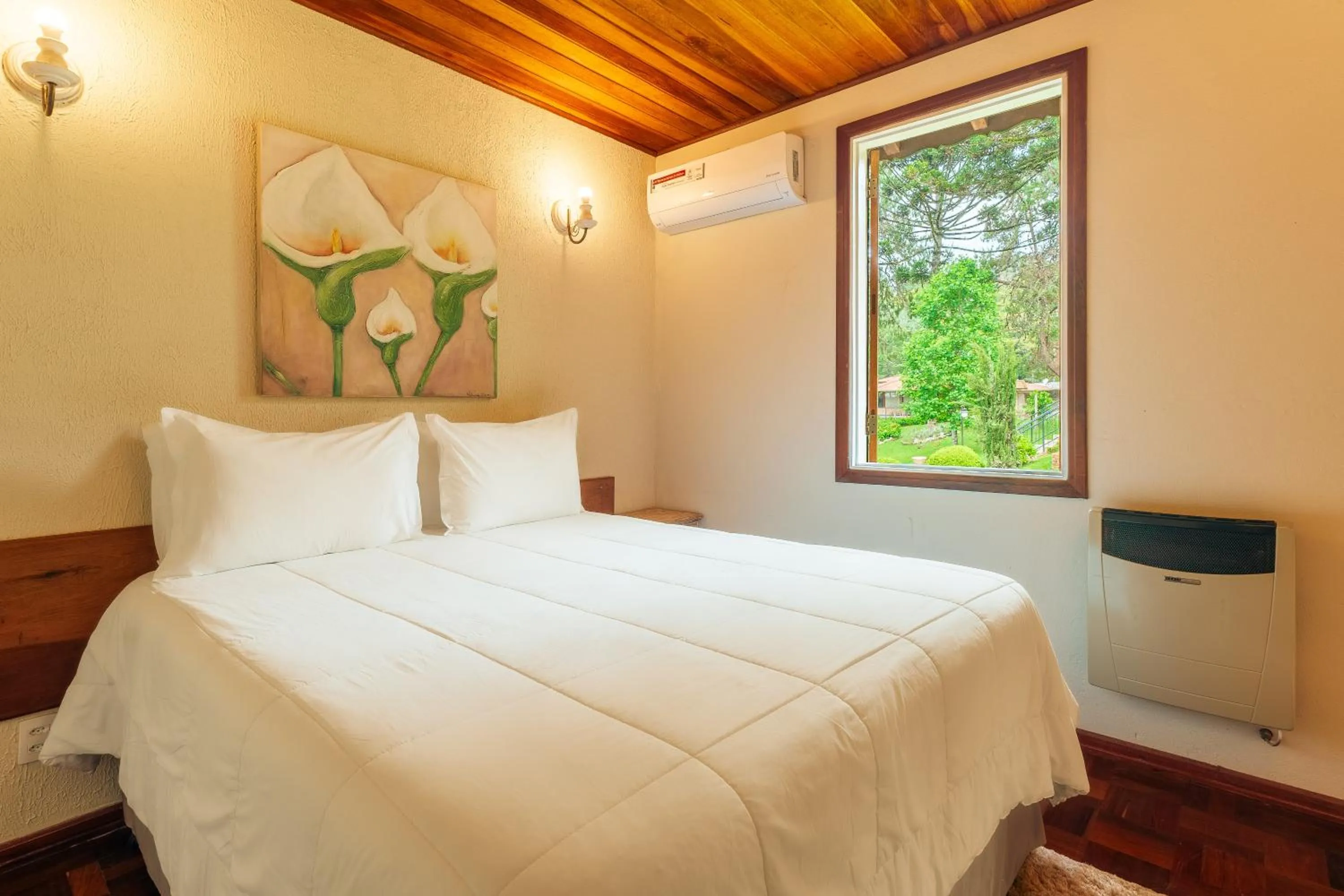 Bed in Pousada Serra Villena