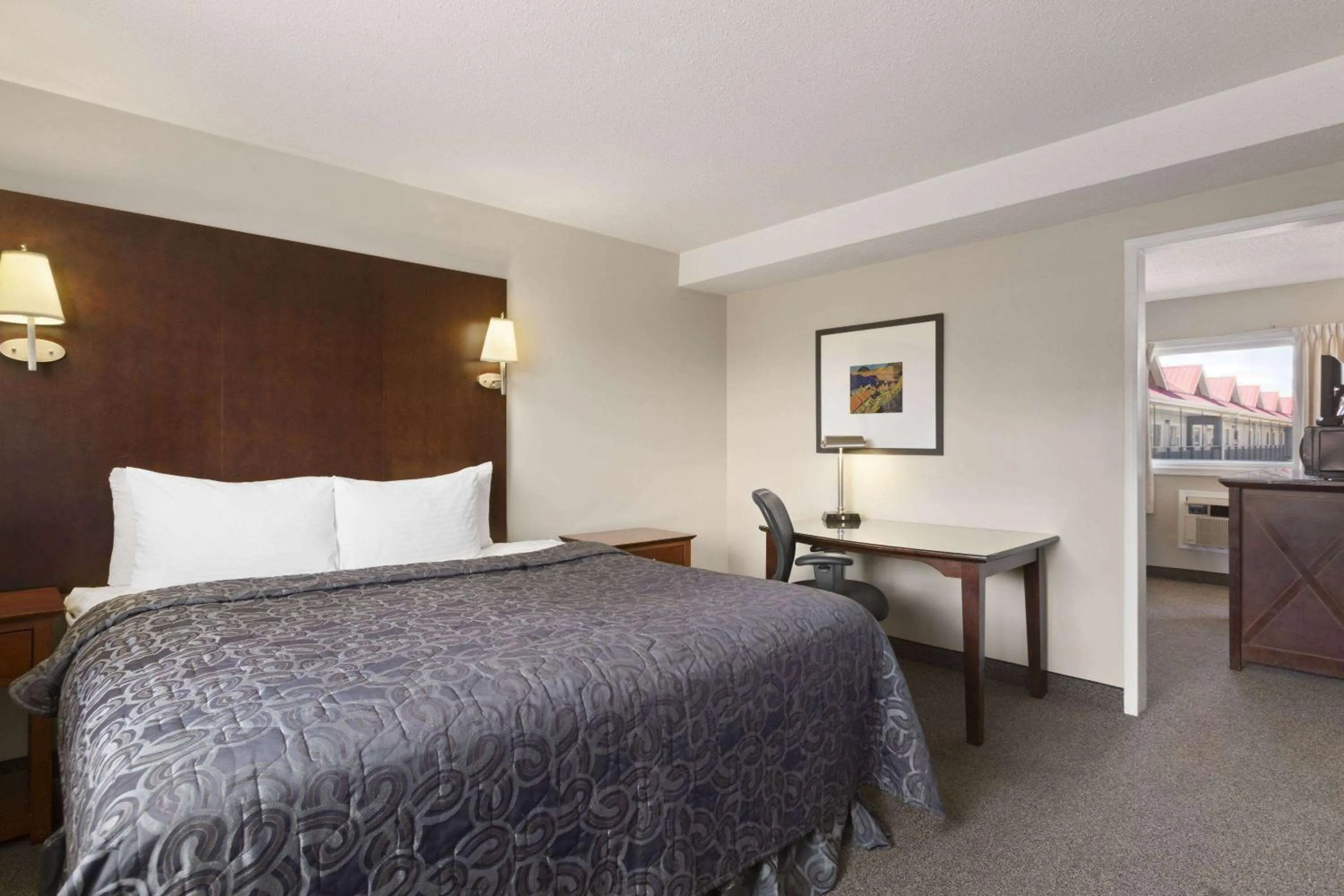 Bed in Thriftlodge Saskatoon