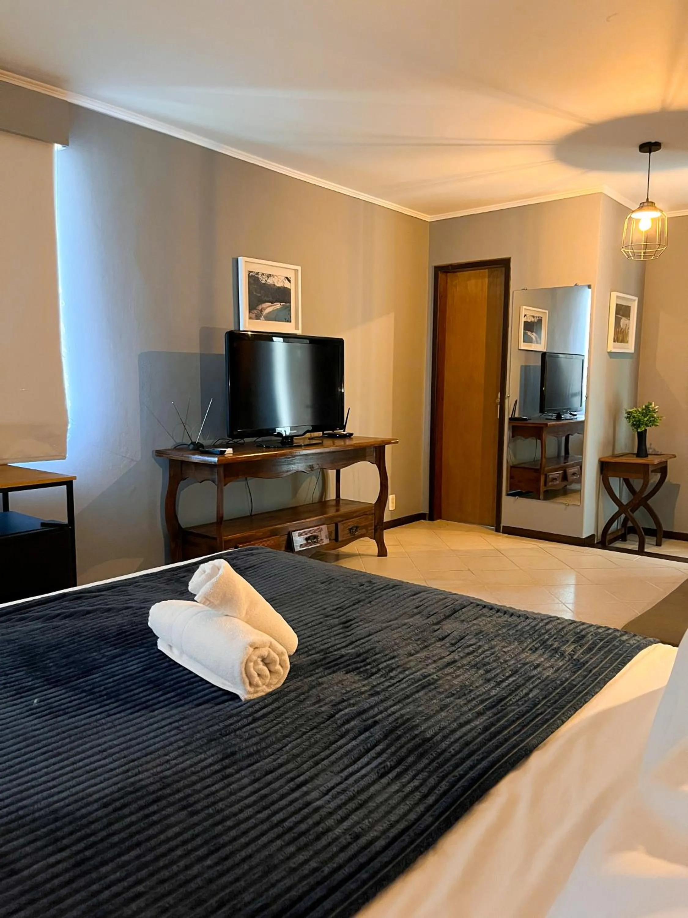 Bed in Hotel Solar da Beira