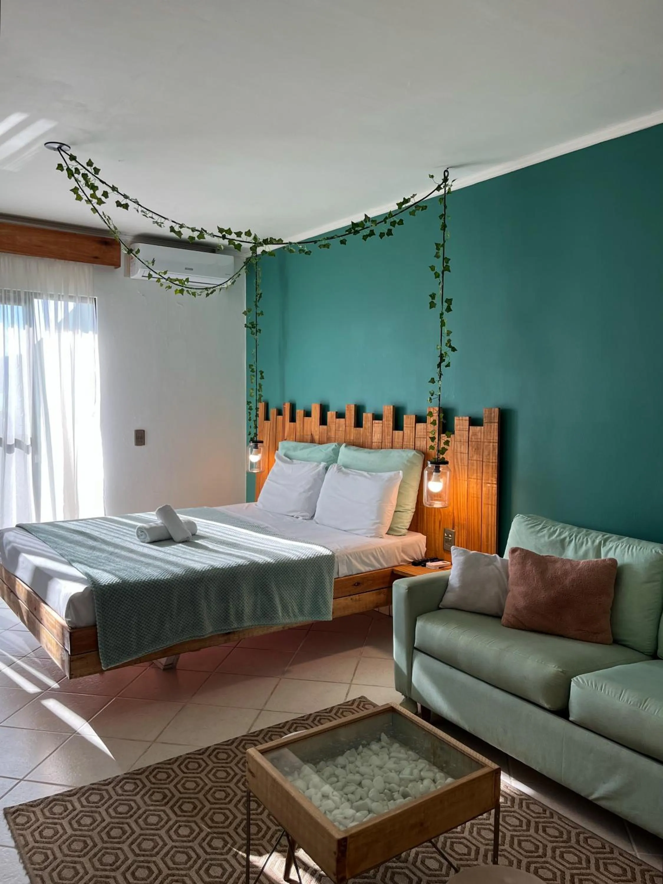 Bed in Hotel Solar da Beira