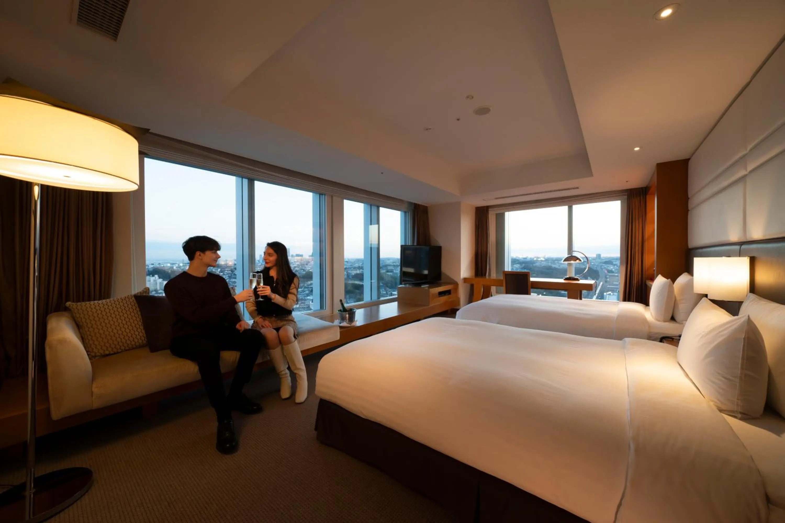 People, Bed in Hotel Associa Shin-Yokohama