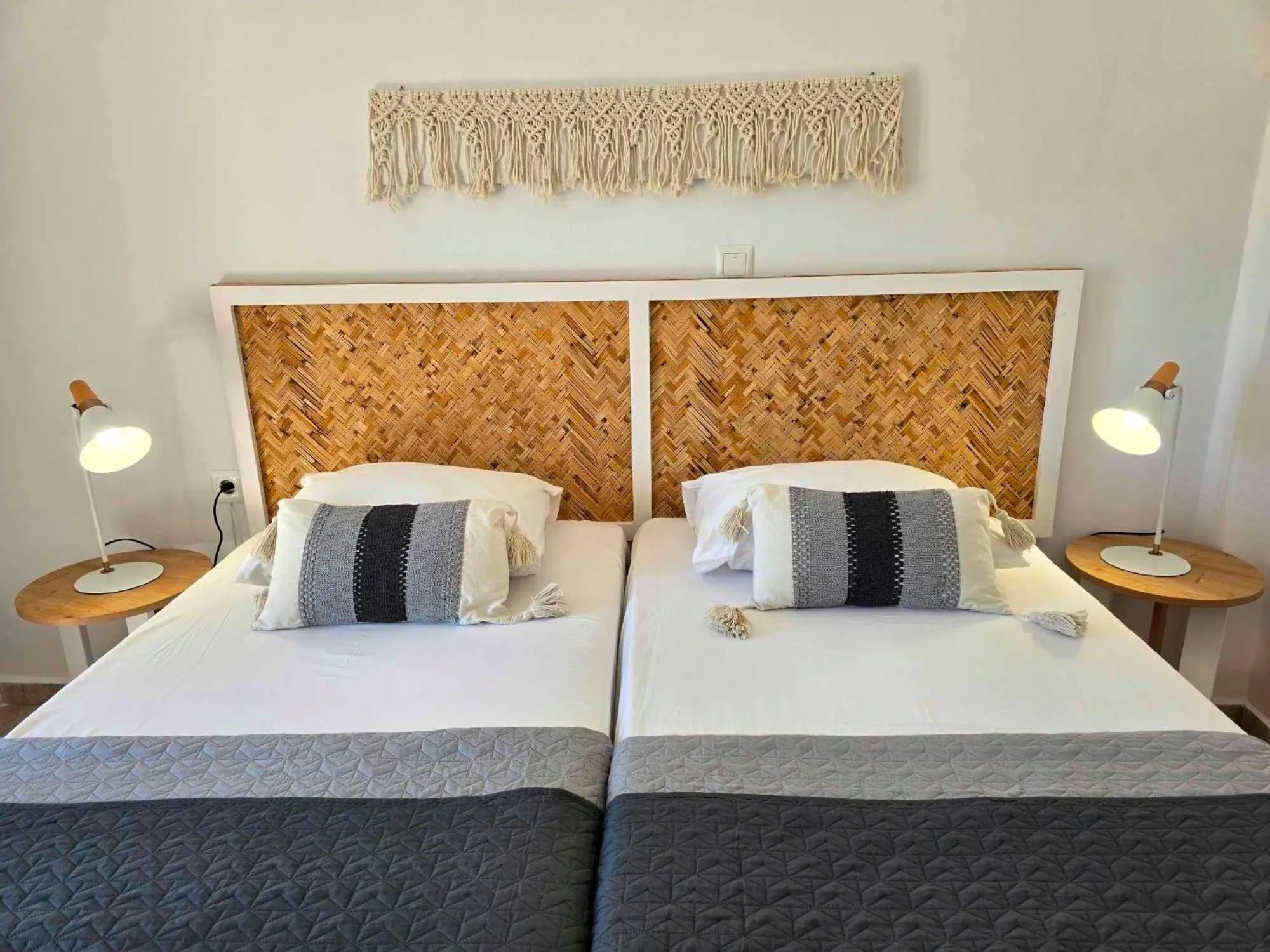 Bed in Papafotis Apartments & Suites