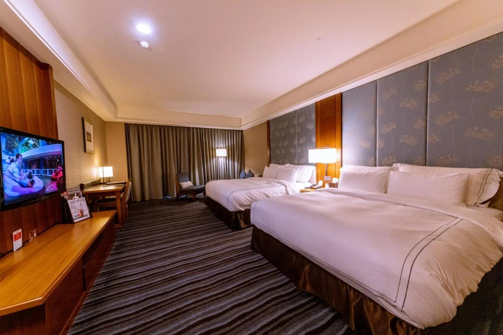 Bed in Fullon Hotel Tamsui Fishermen's Wharf