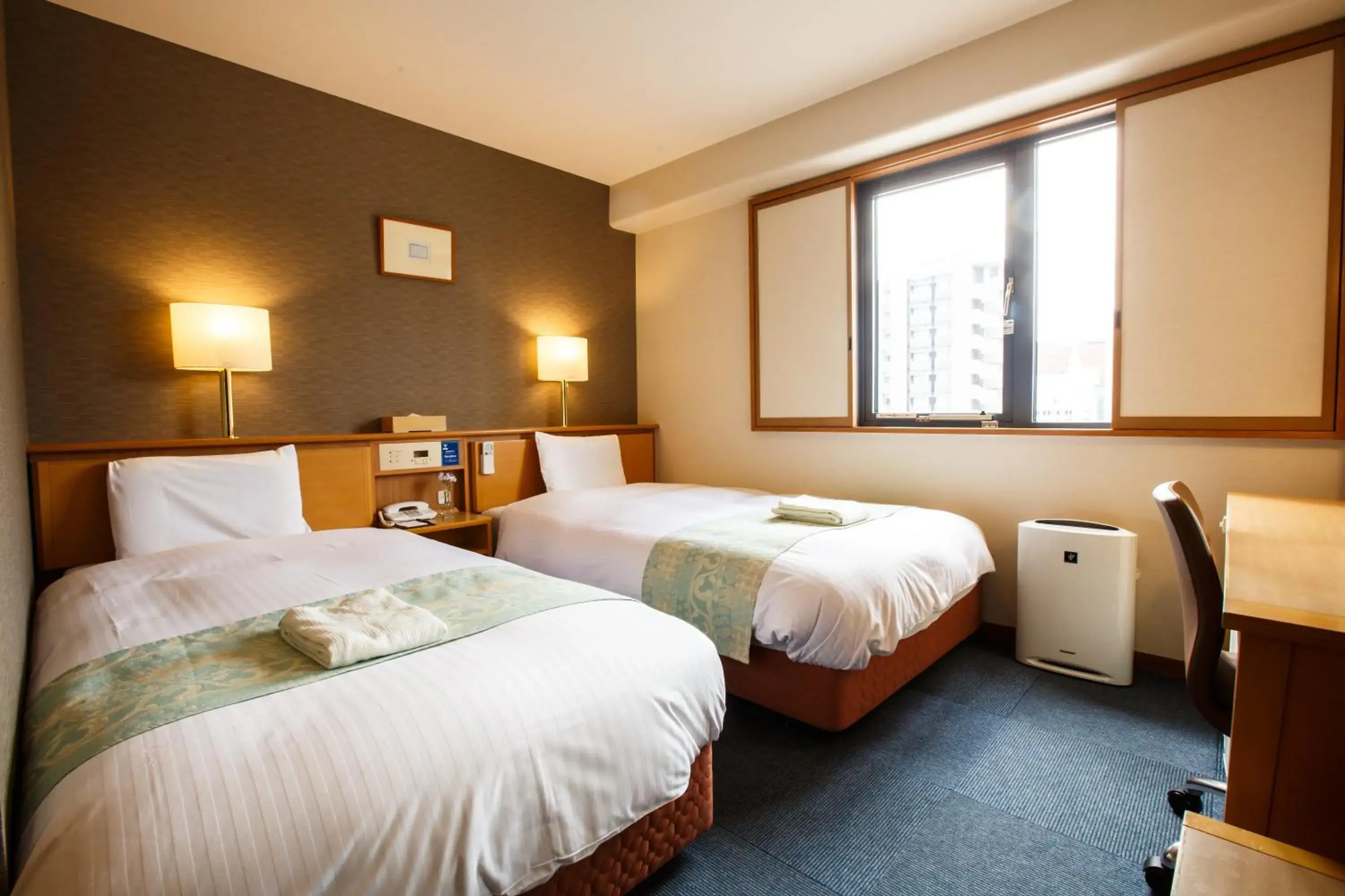 Twin Room - Non-Smoking in Fukuoka Floral Inn Nishinakasu Twin Room - Non-Smoking in Fukuoka Floral Inn Nishinakasu