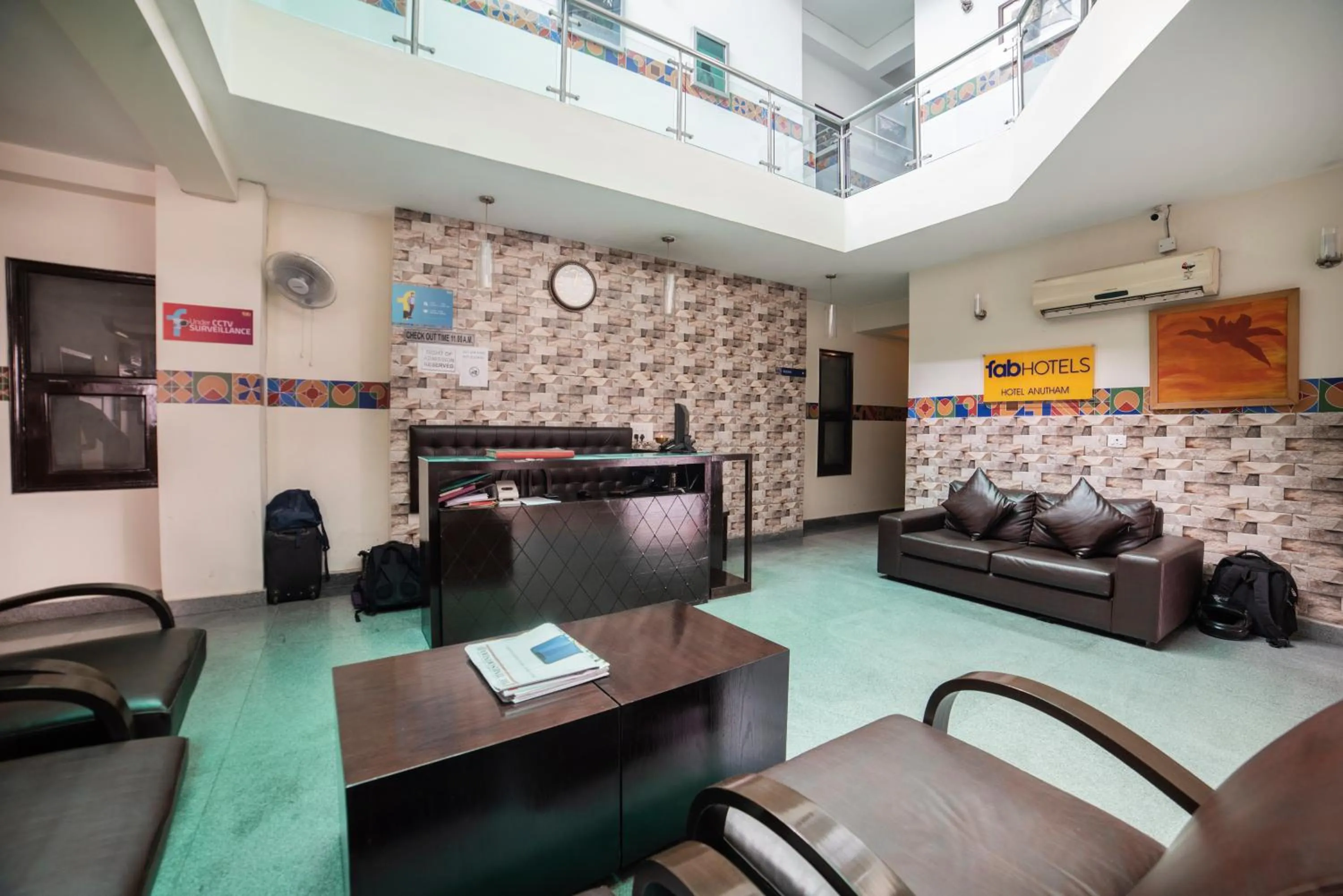 Lobby or reception in FabHotel Anutham Saket