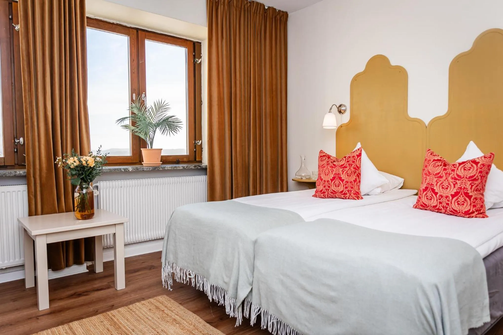 Bed in Hotel Lysekil