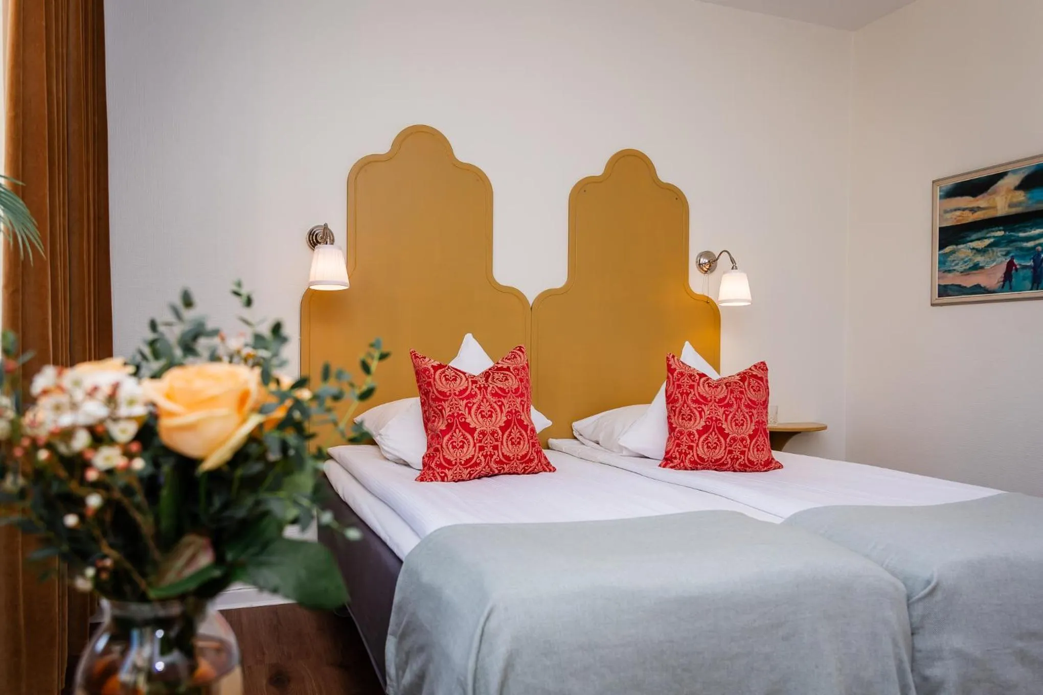 Bed in Hotel Lysekil