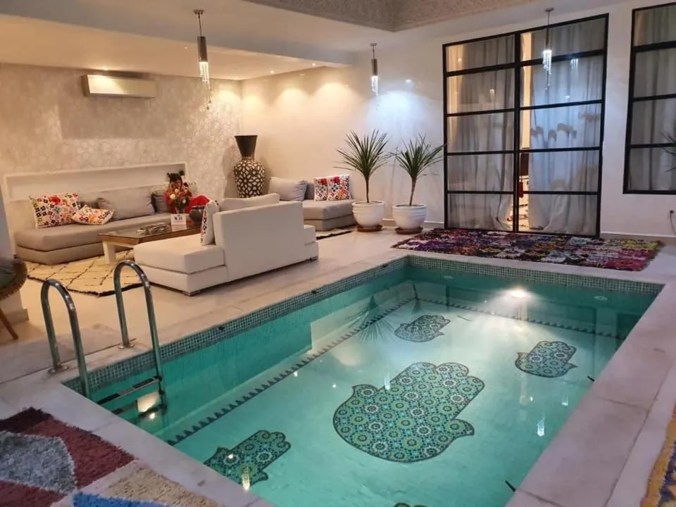 Living room in Riad Tsar Mimoun