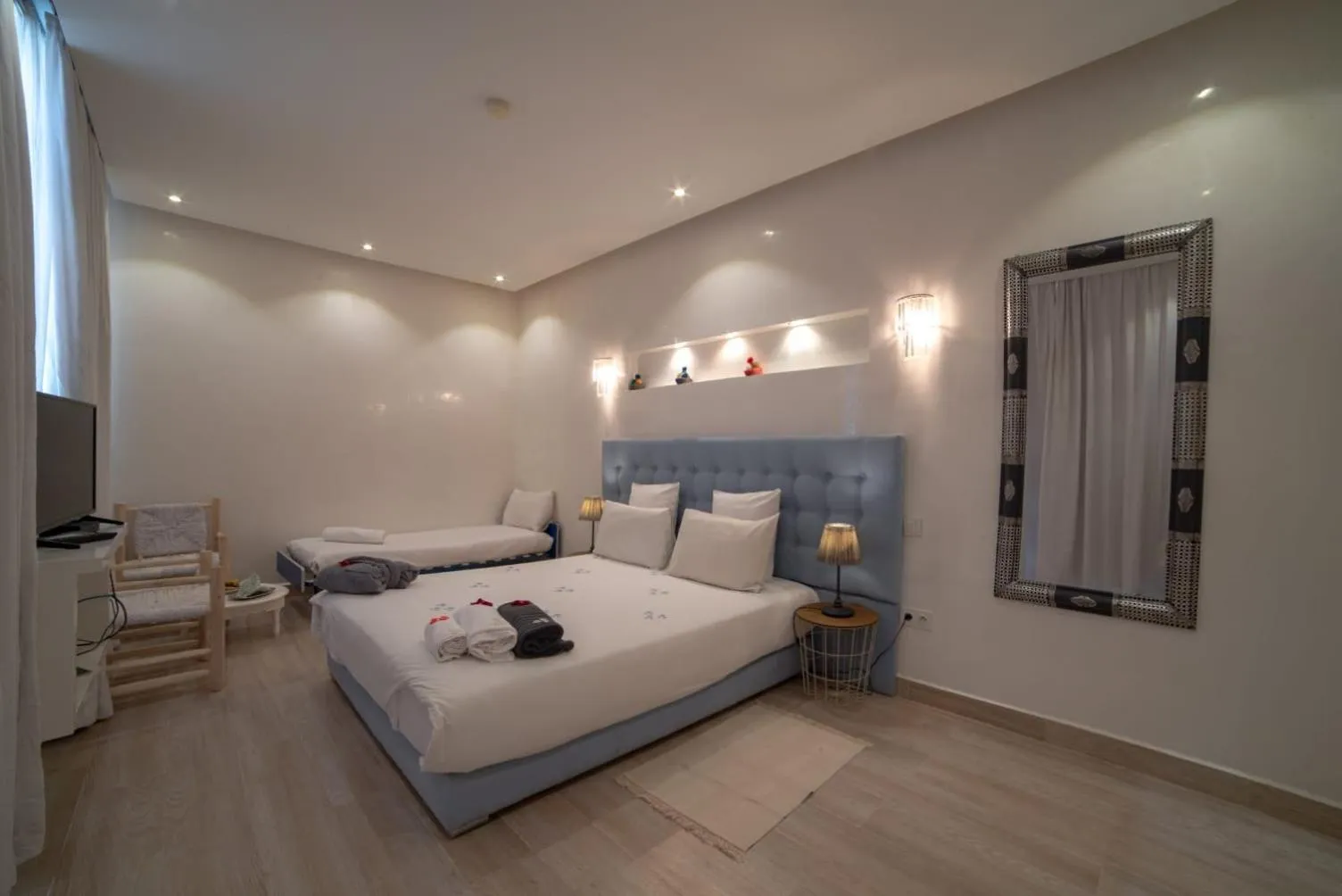 Bed in Riad Tsar Mimoun