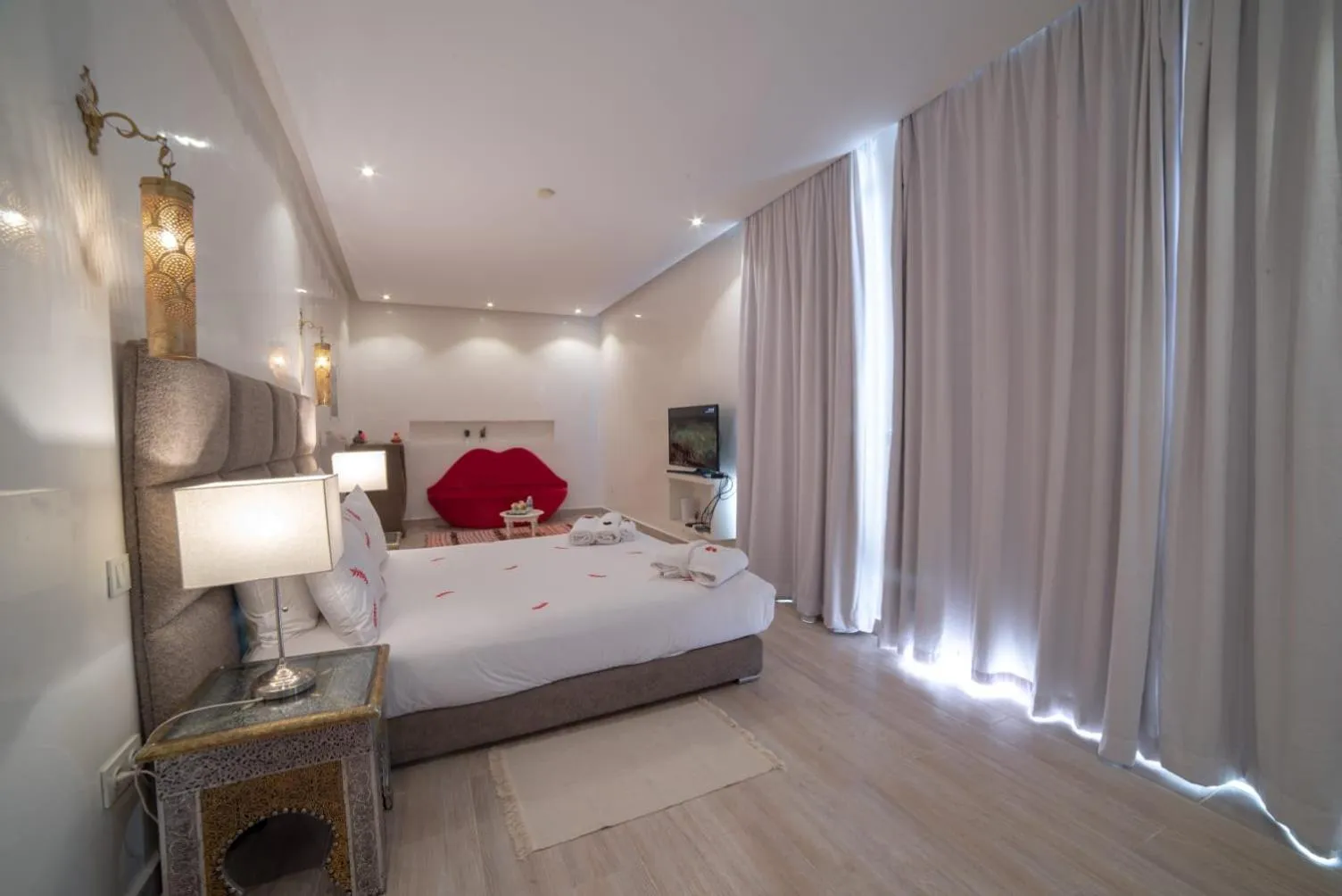 Bedroom, Bed in Riad Tsar Mimoun