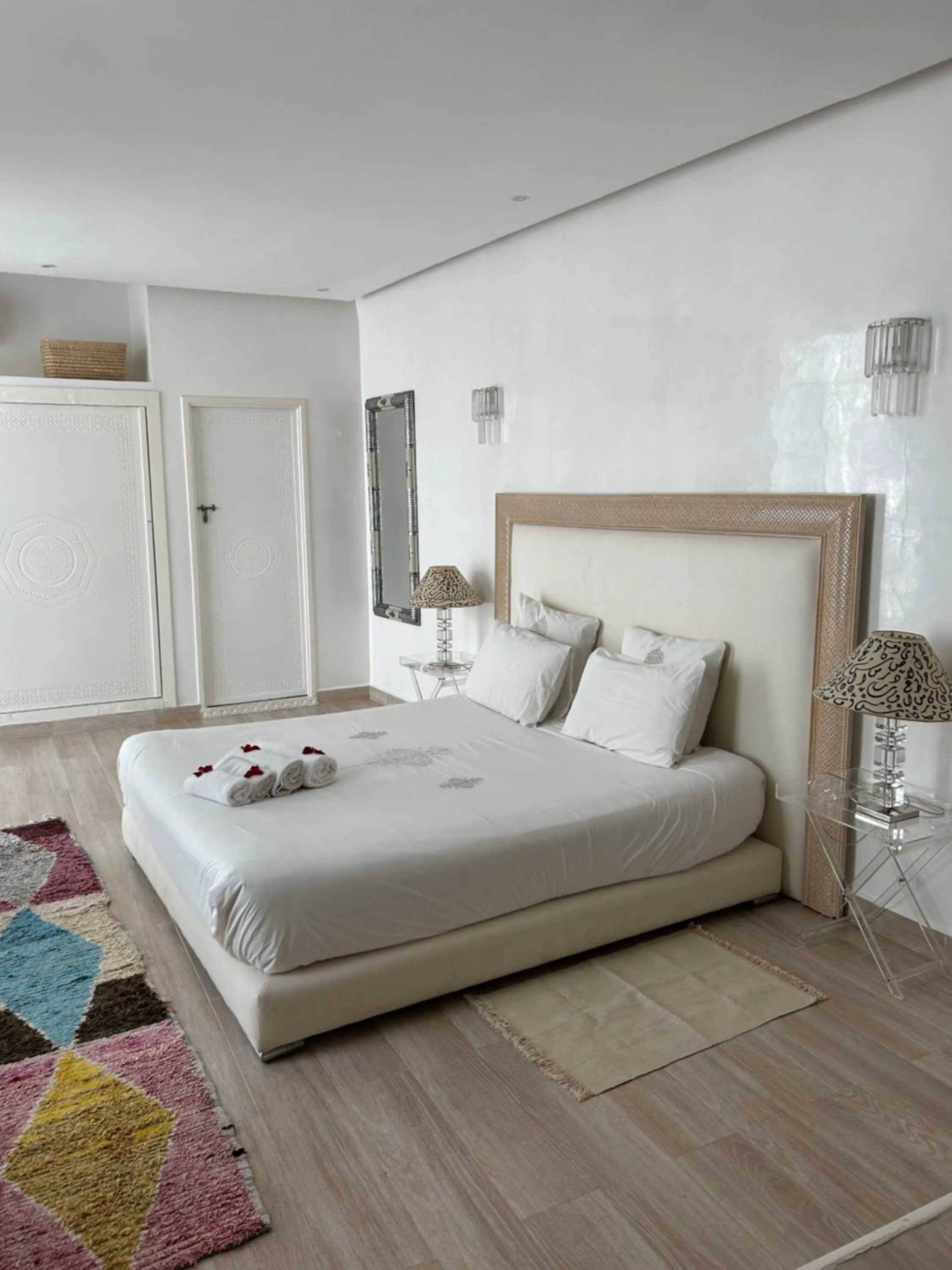 Bed in Riad Tsar Mimoun