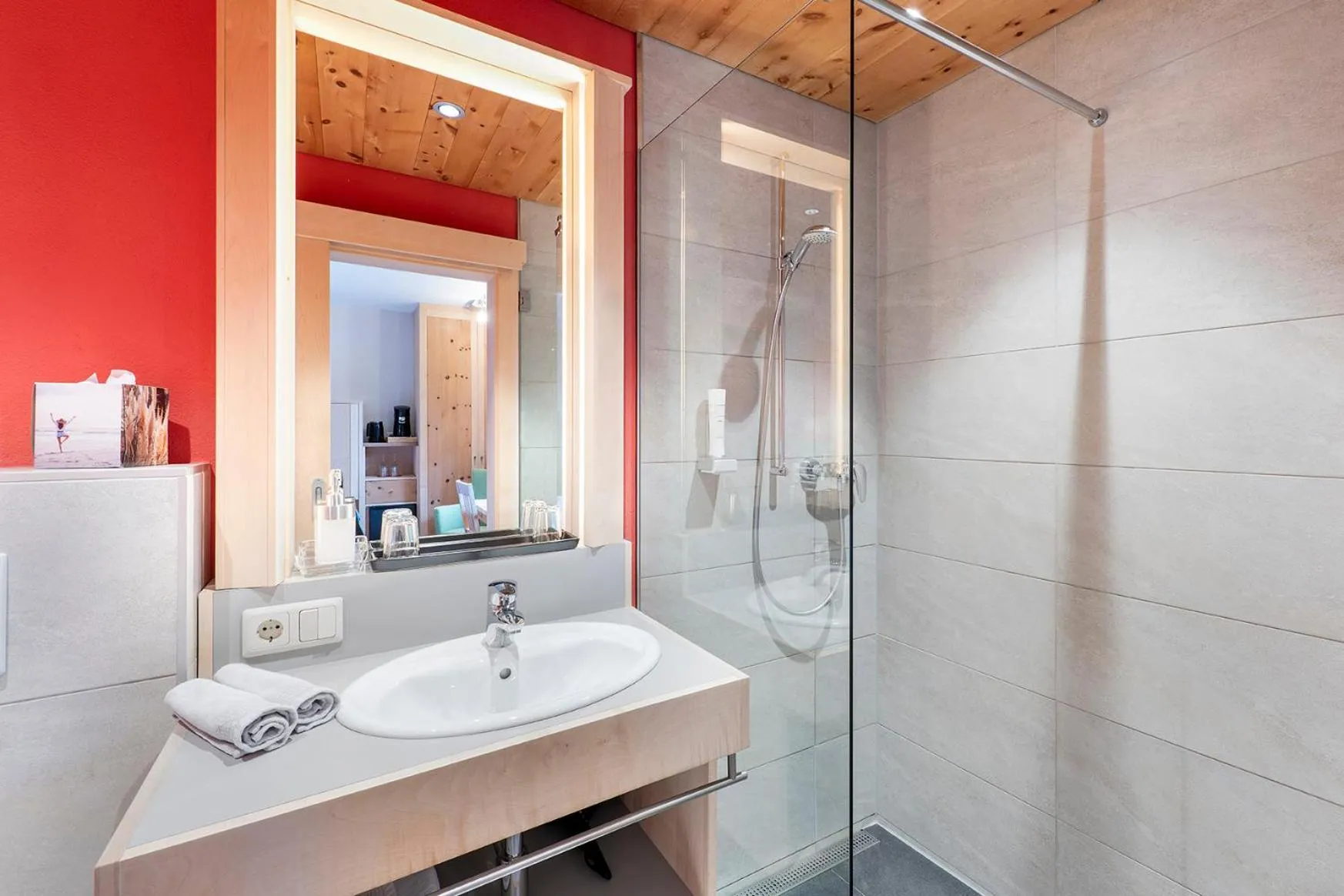 Bathroom in Gästehaus Bramböck