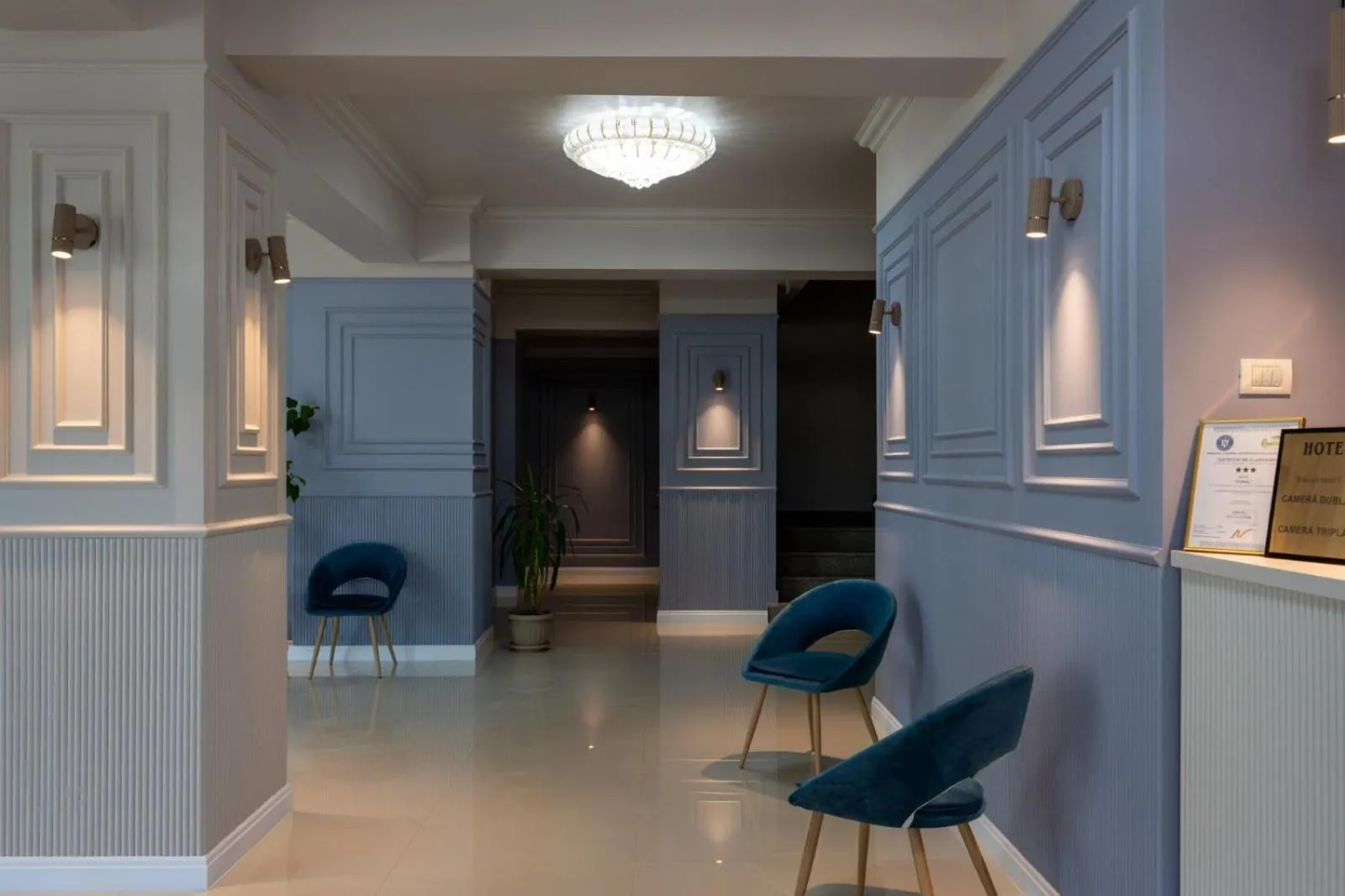 Lobby or reception in Hotel Coral