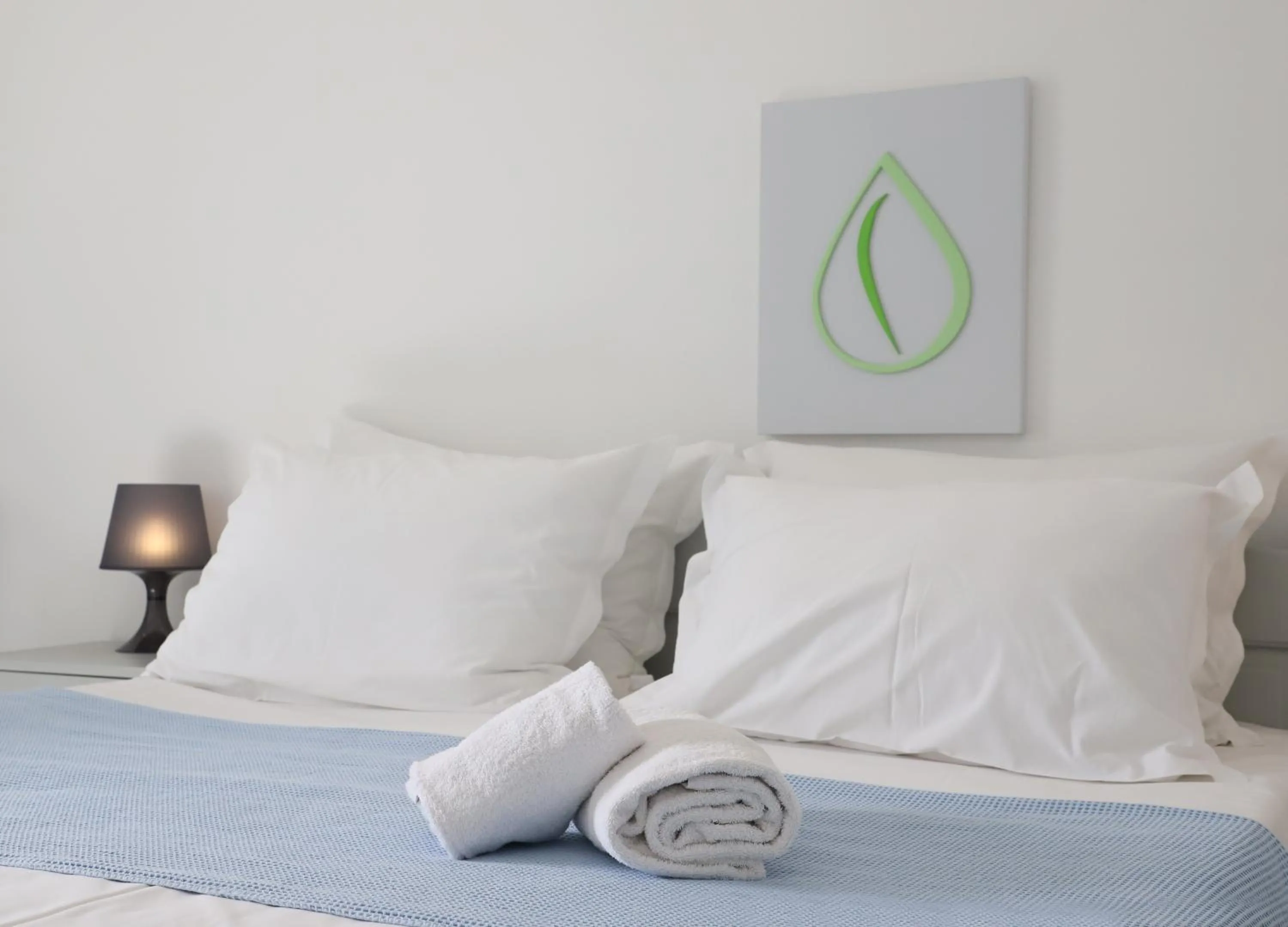 Bed in Elounda Krini Hotel