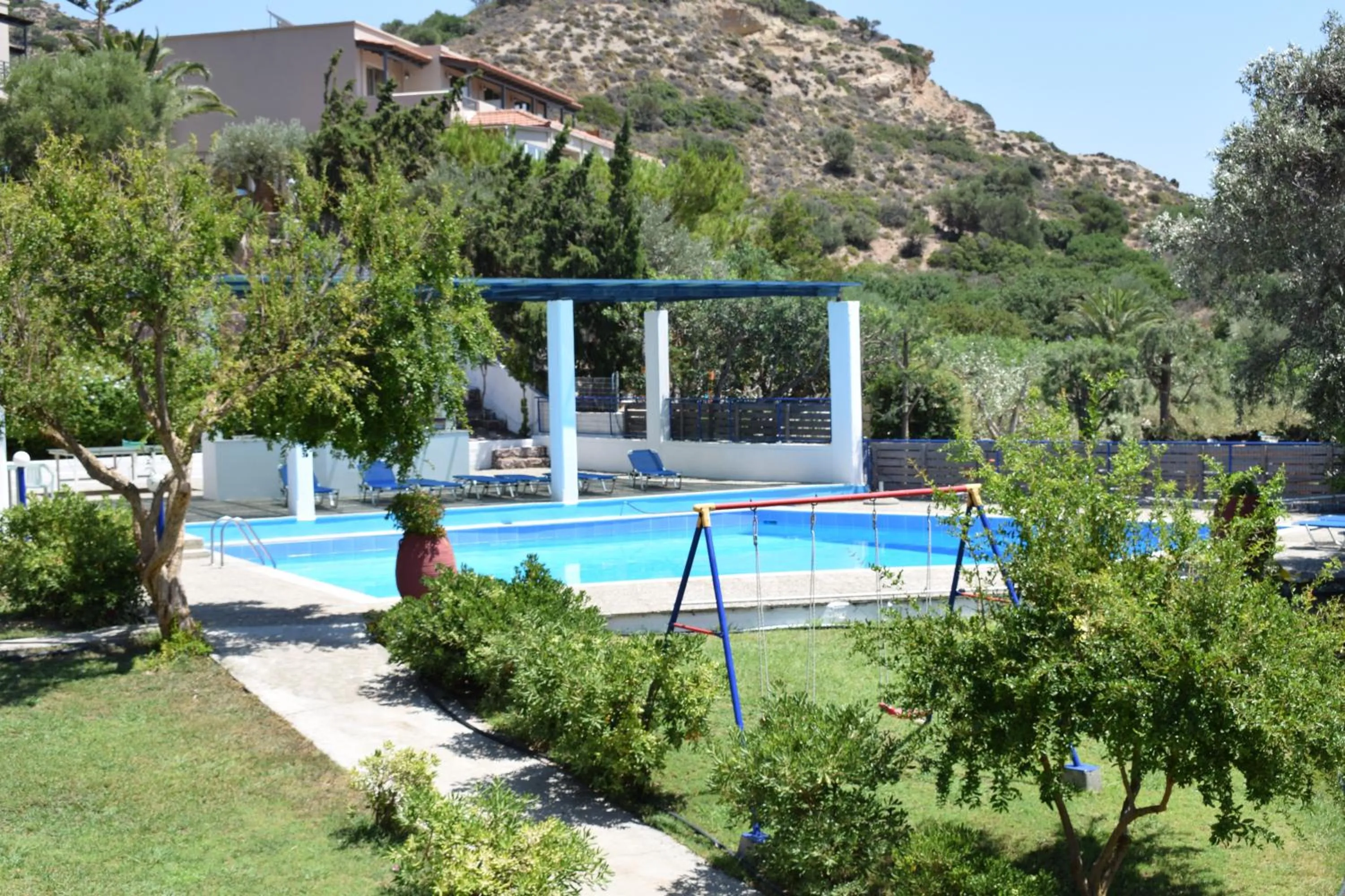 Pool view in Porto Galini