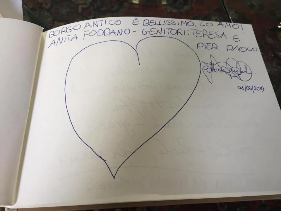 Text overlay in Borgo Antico XIX sec.