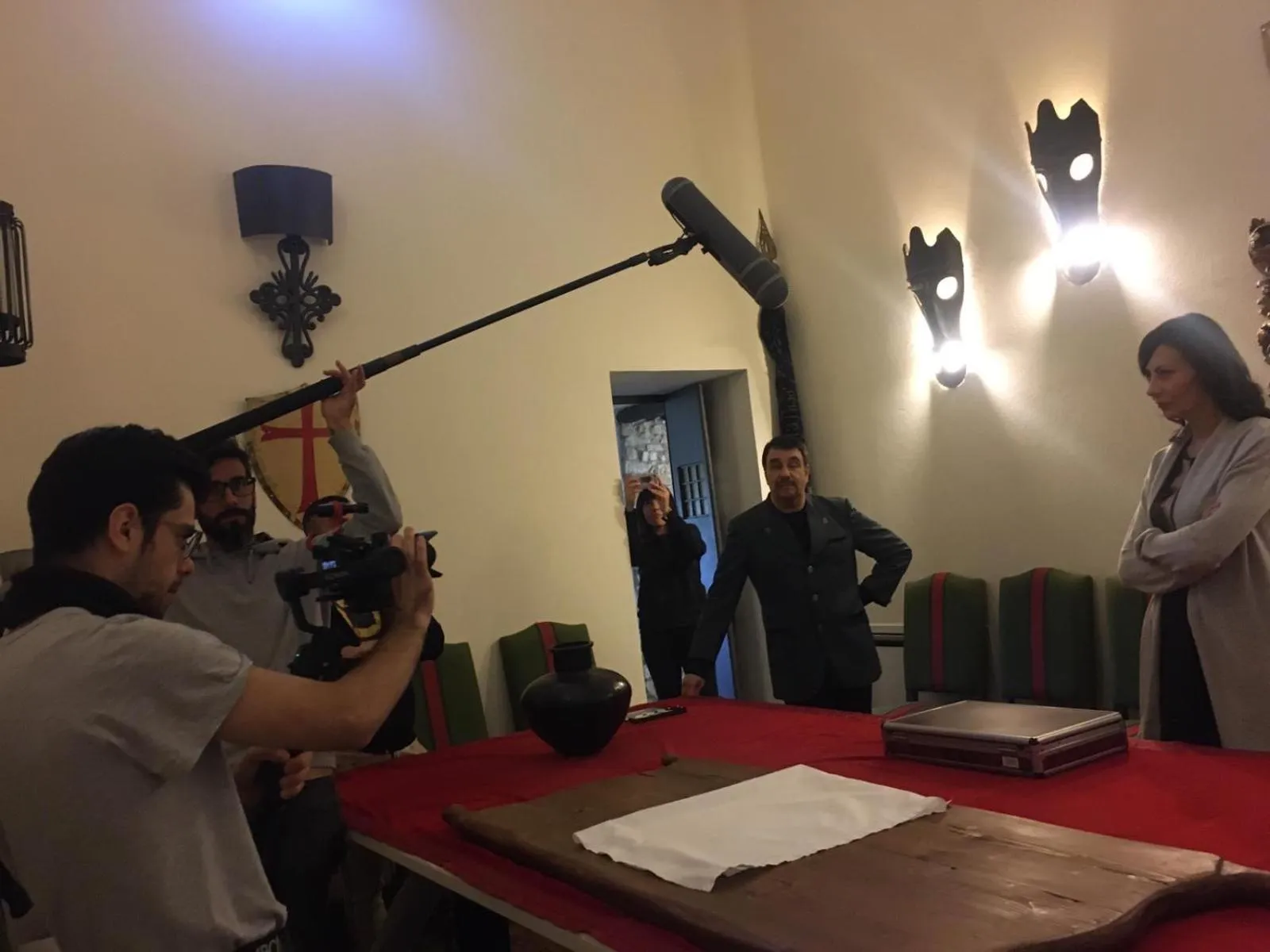 group of guests in Borgo Antico XIX sec.