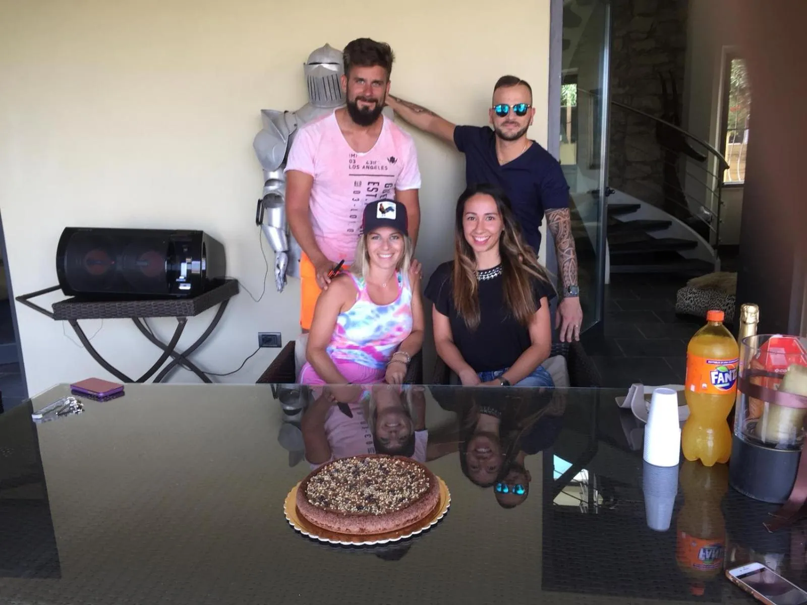 group of guests in Borgo Antico XIX sec.