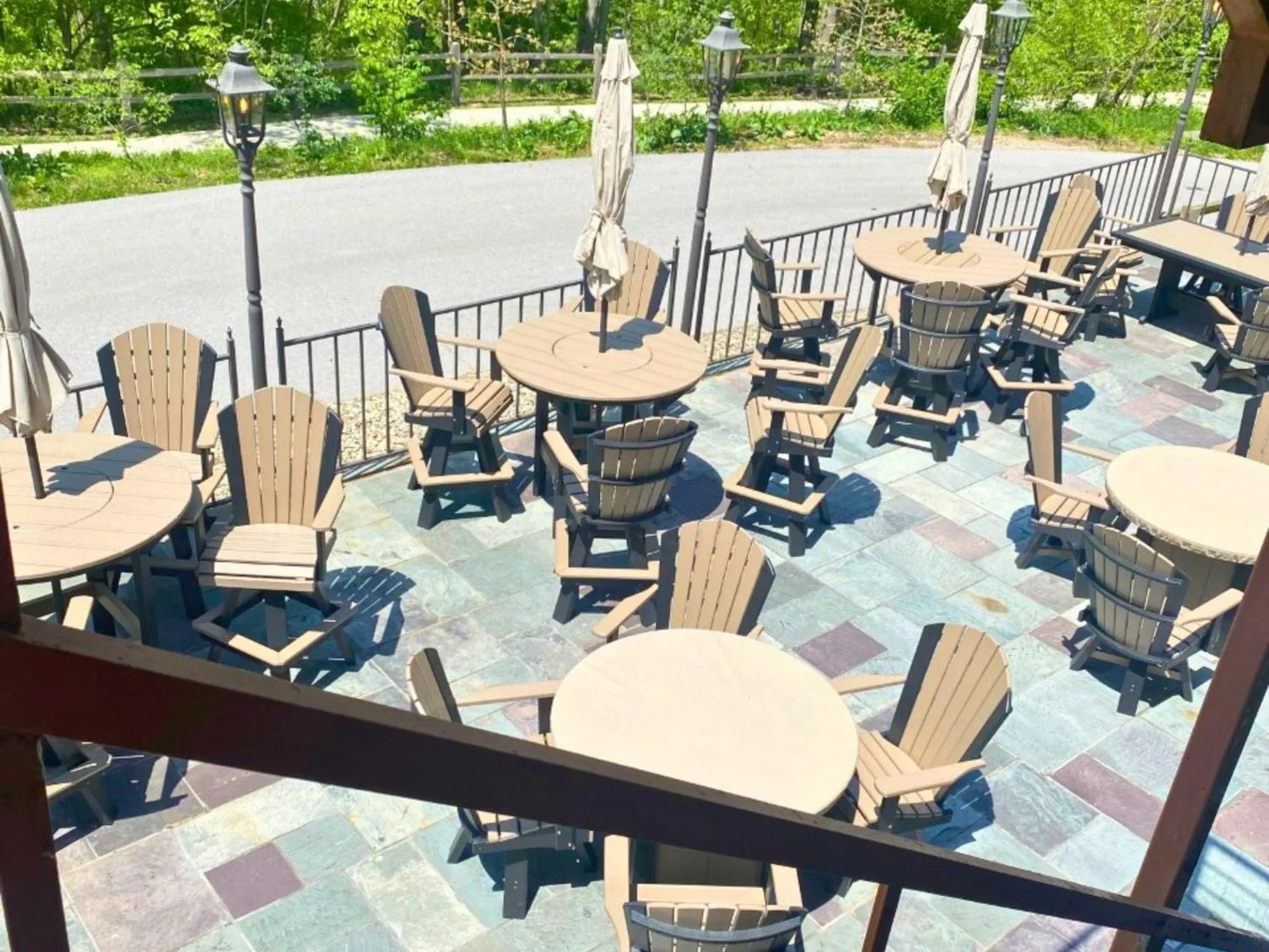 Patio in Turkey Run Inn & Cabins