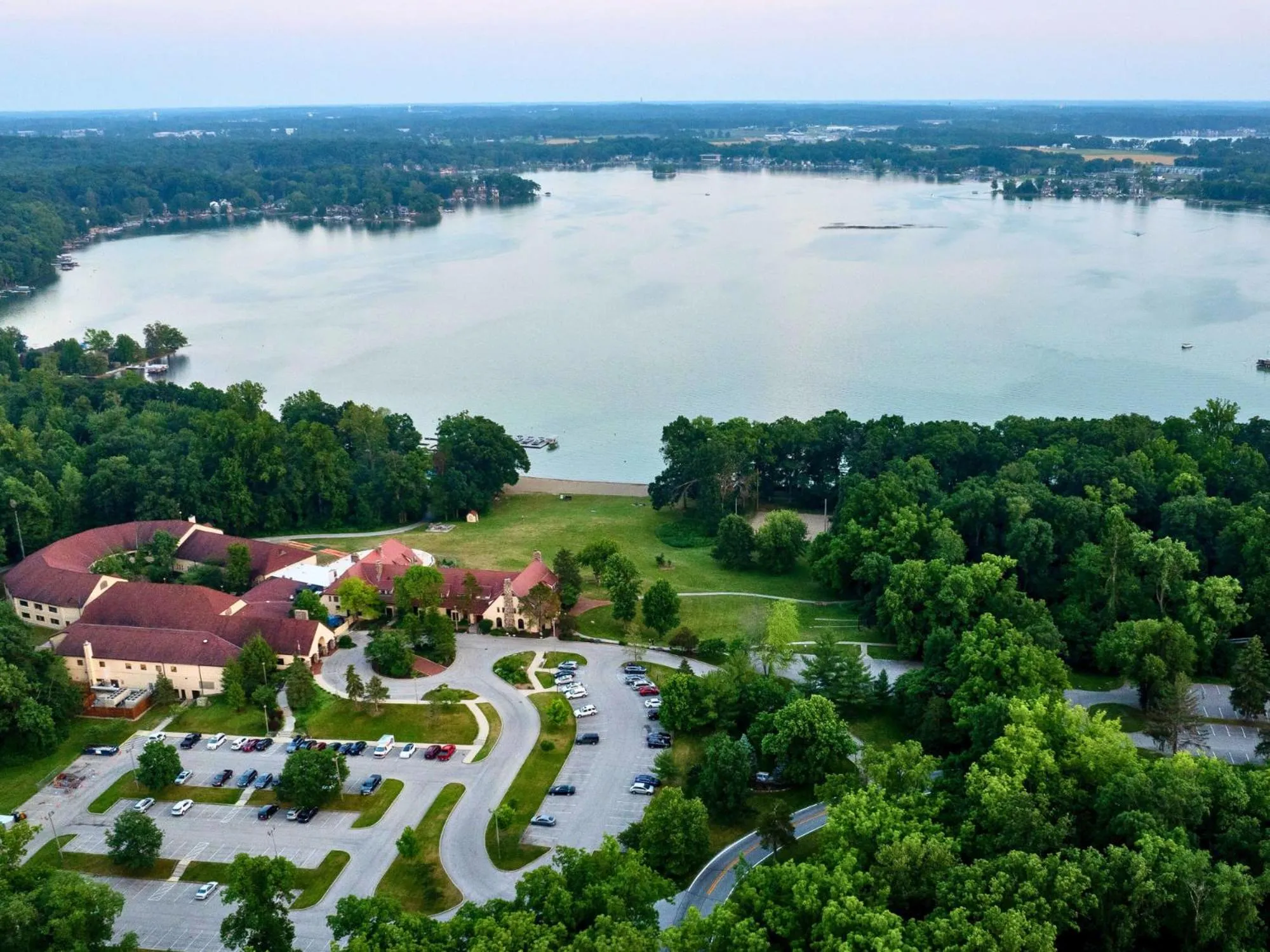 Property building in Potawatomi Inn & Cabins