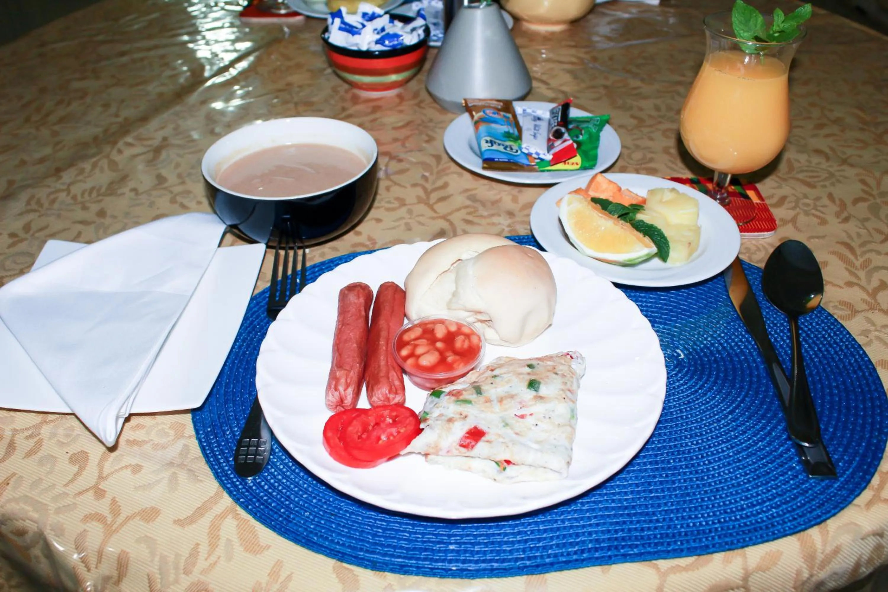 Breakfast in Exotic Palace Hotel