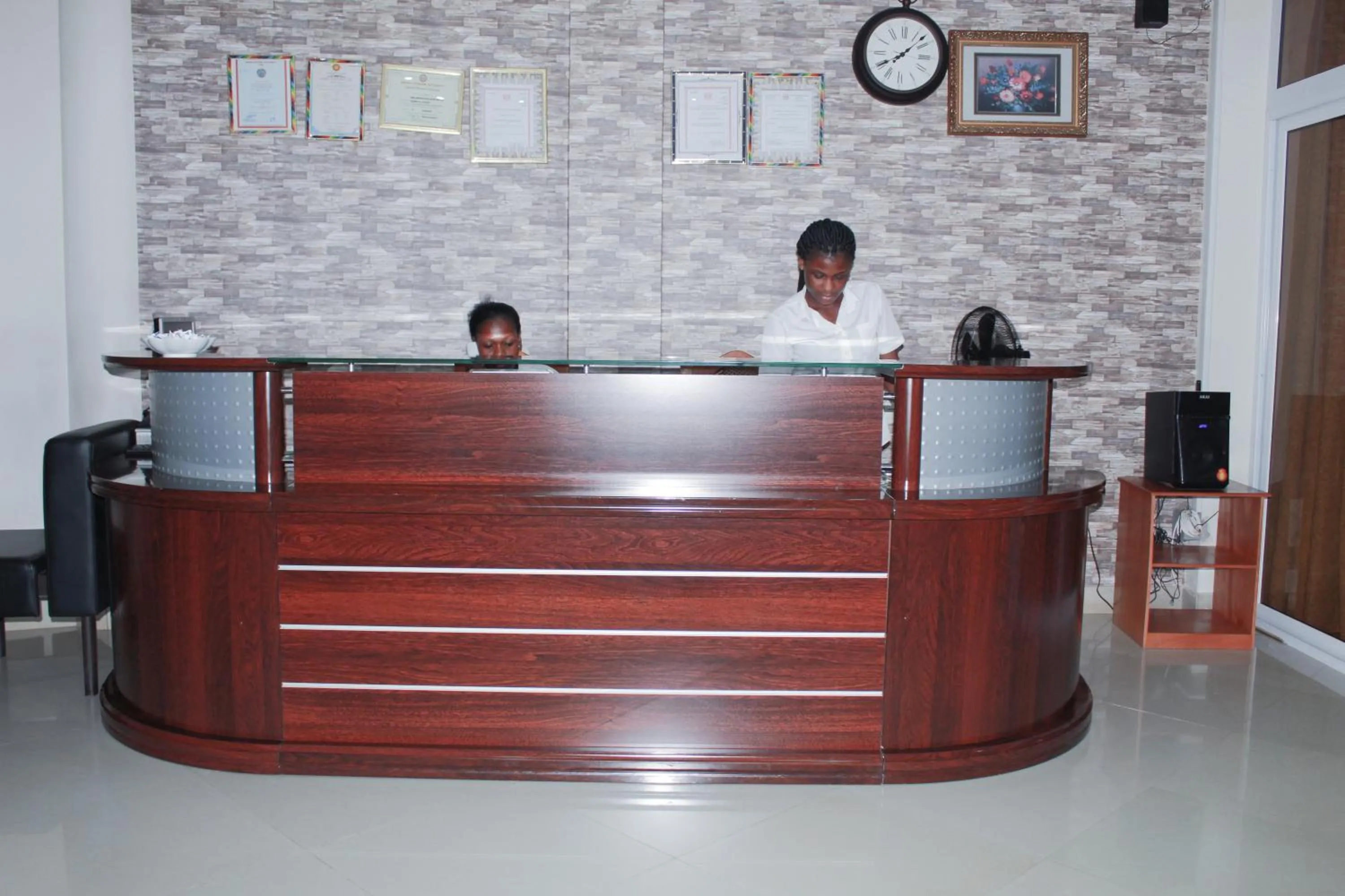 Staff in Exotic Palace Hotel