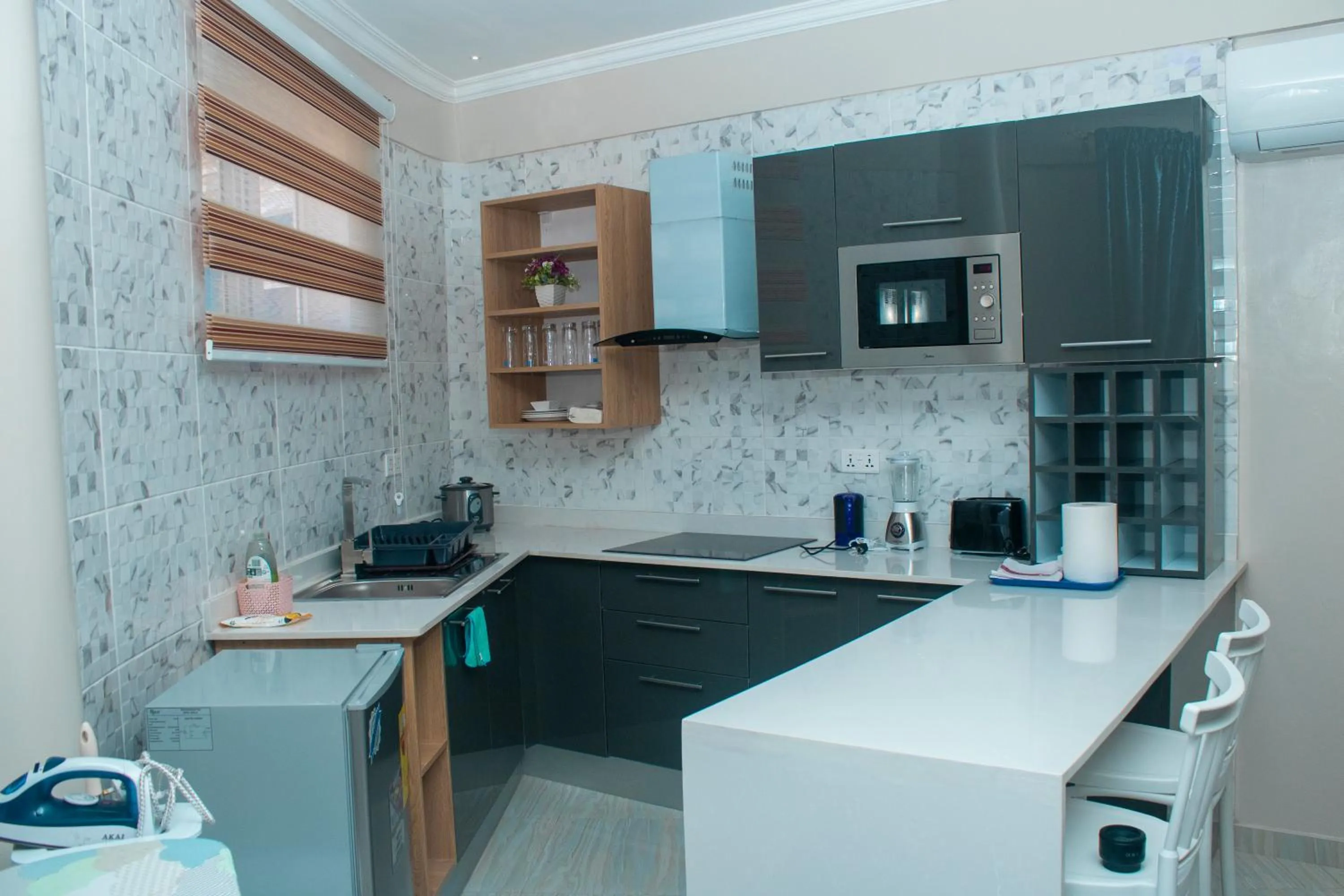 Kitchen or kitchenette in Exotic Palace Hotel