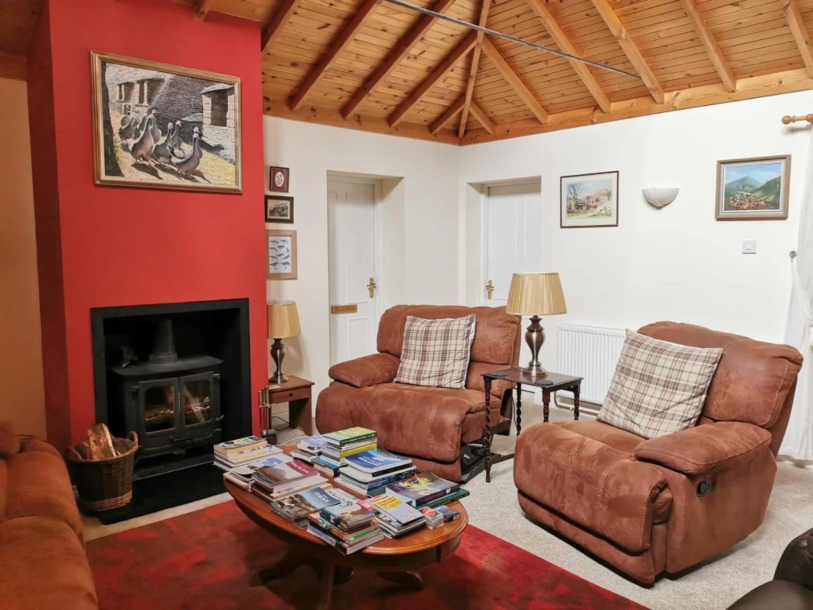Seating area in The Old Cottage
