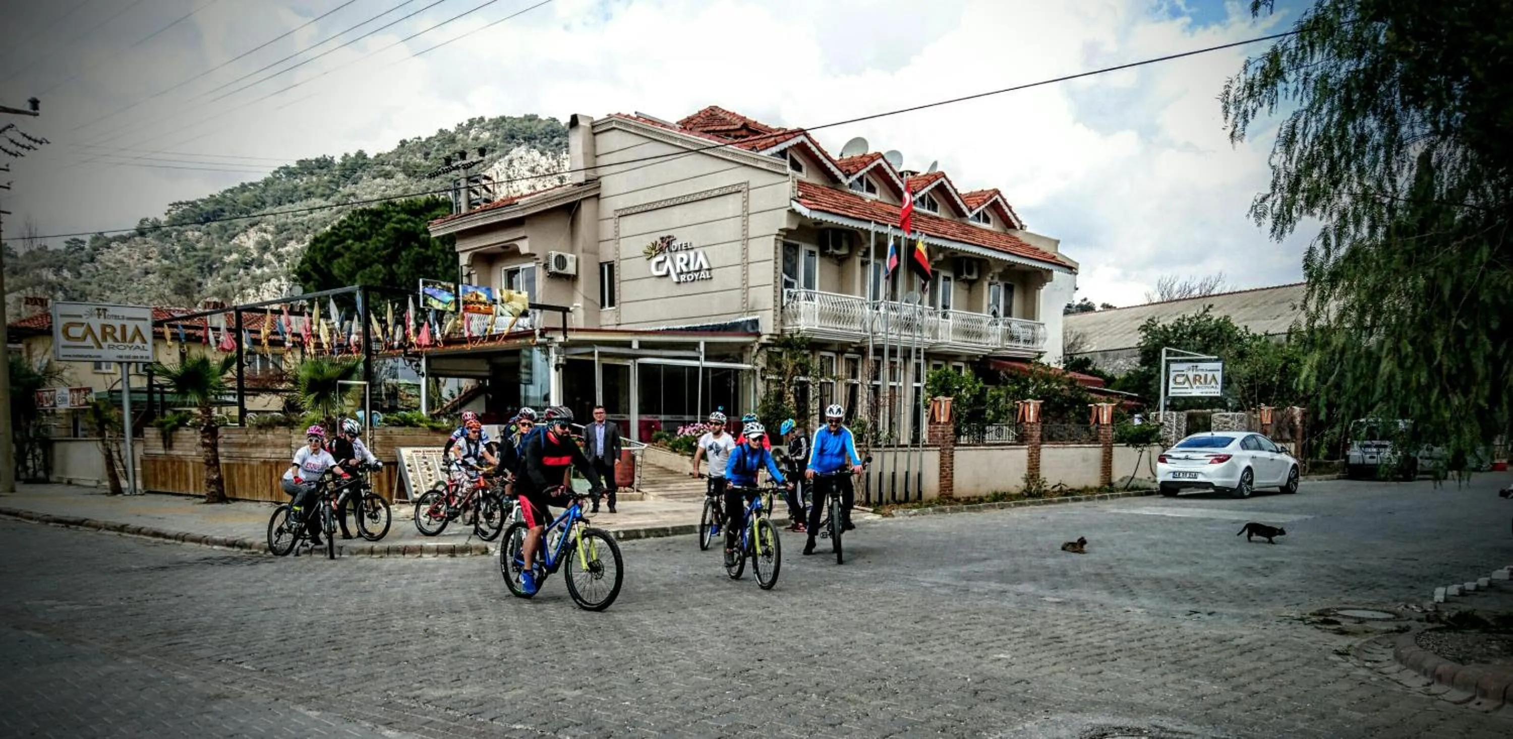 group of guests, Property Building in Dalyan Hotel Caria Royal