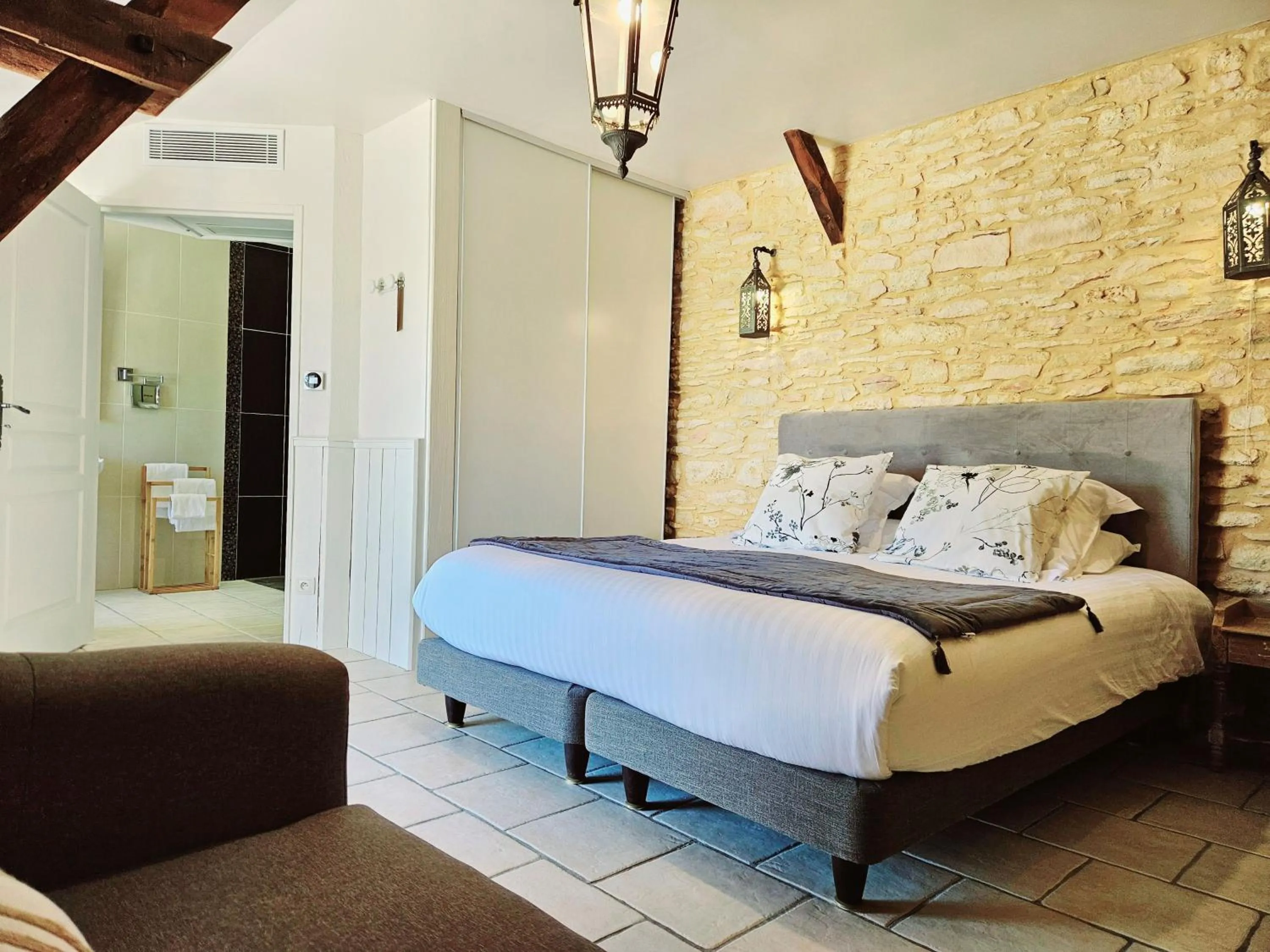 Bed in Domaine de La Rhonie