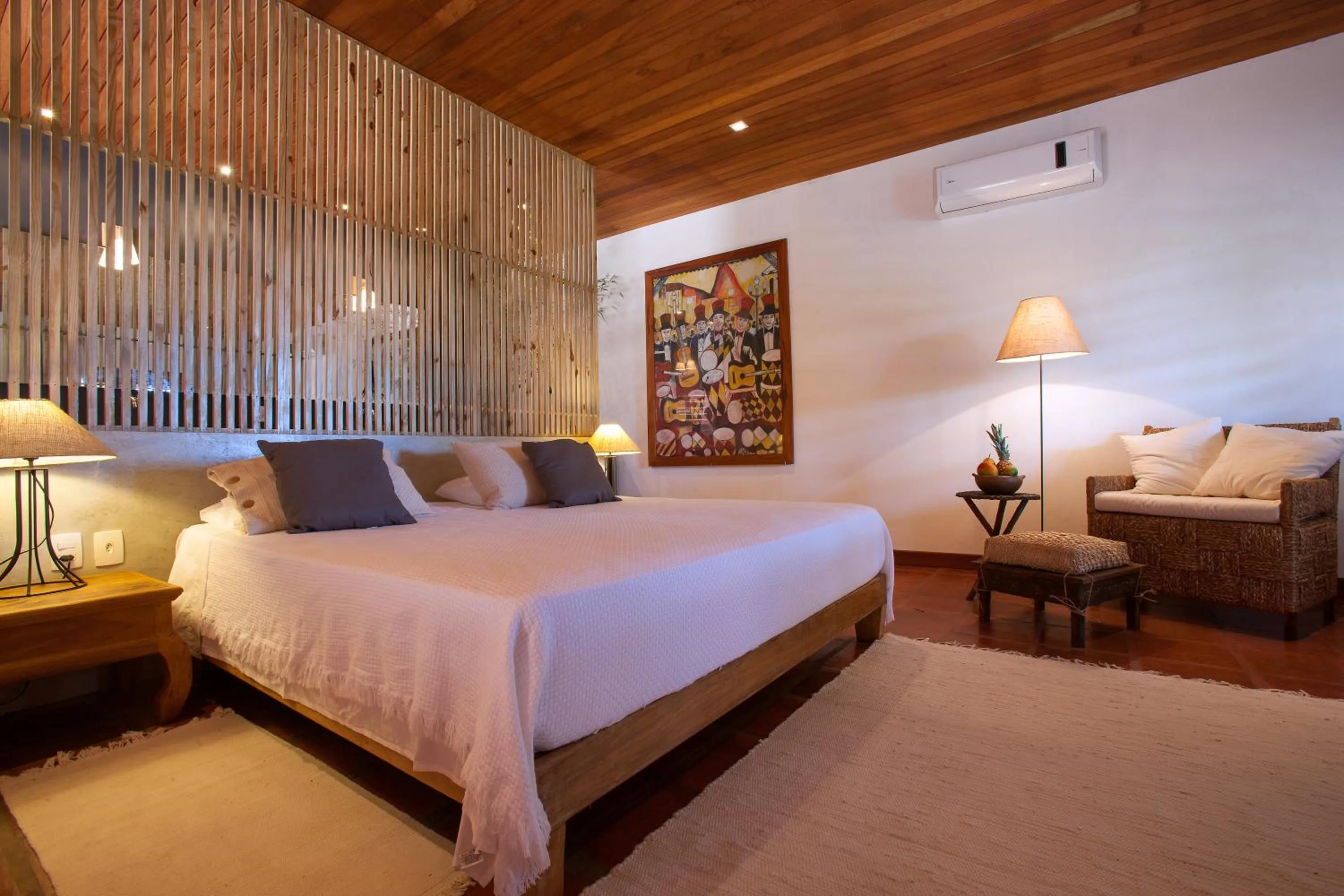 Bed in Hotel Villaggio Tudo Bom