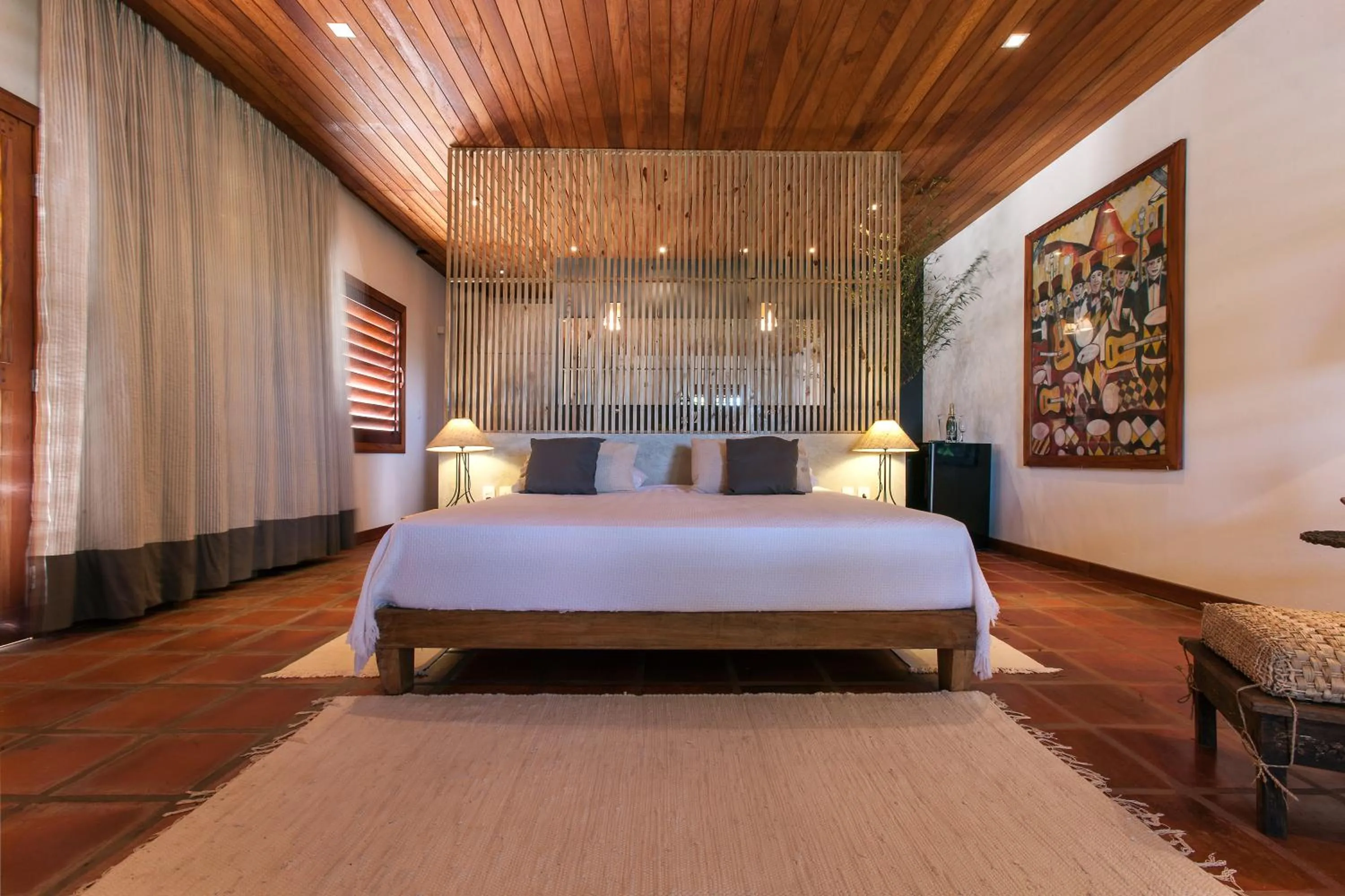 Bed in Hotel Villaggio Tudo Bom