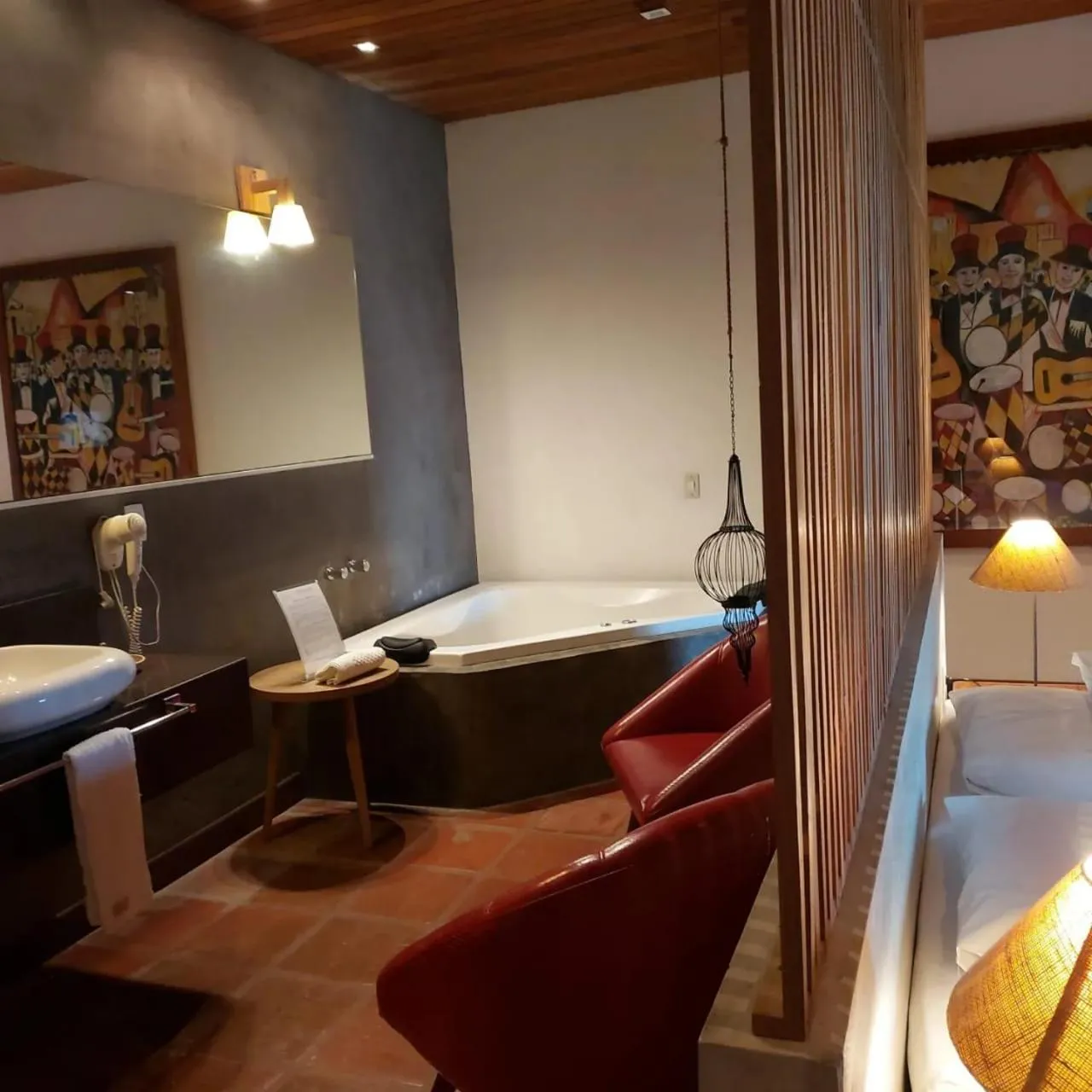 Hot Tub in Hotel Villaggio Tudo Bom