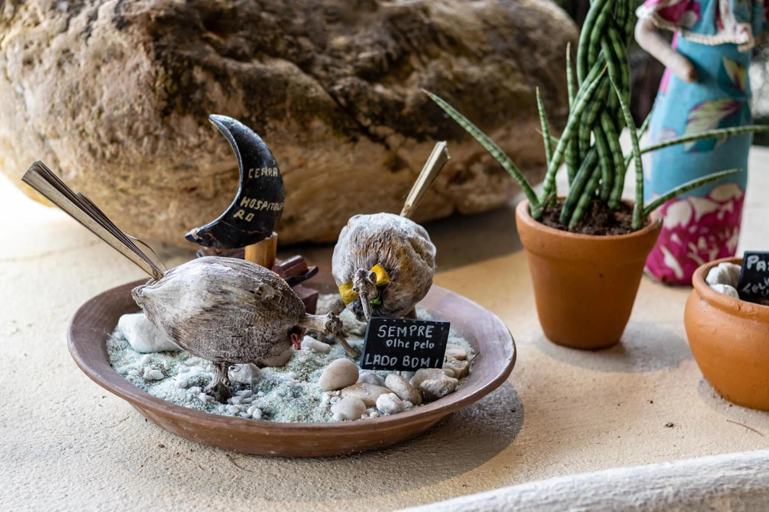 Decorative detail in Hotel Villaggio Tudo Bom