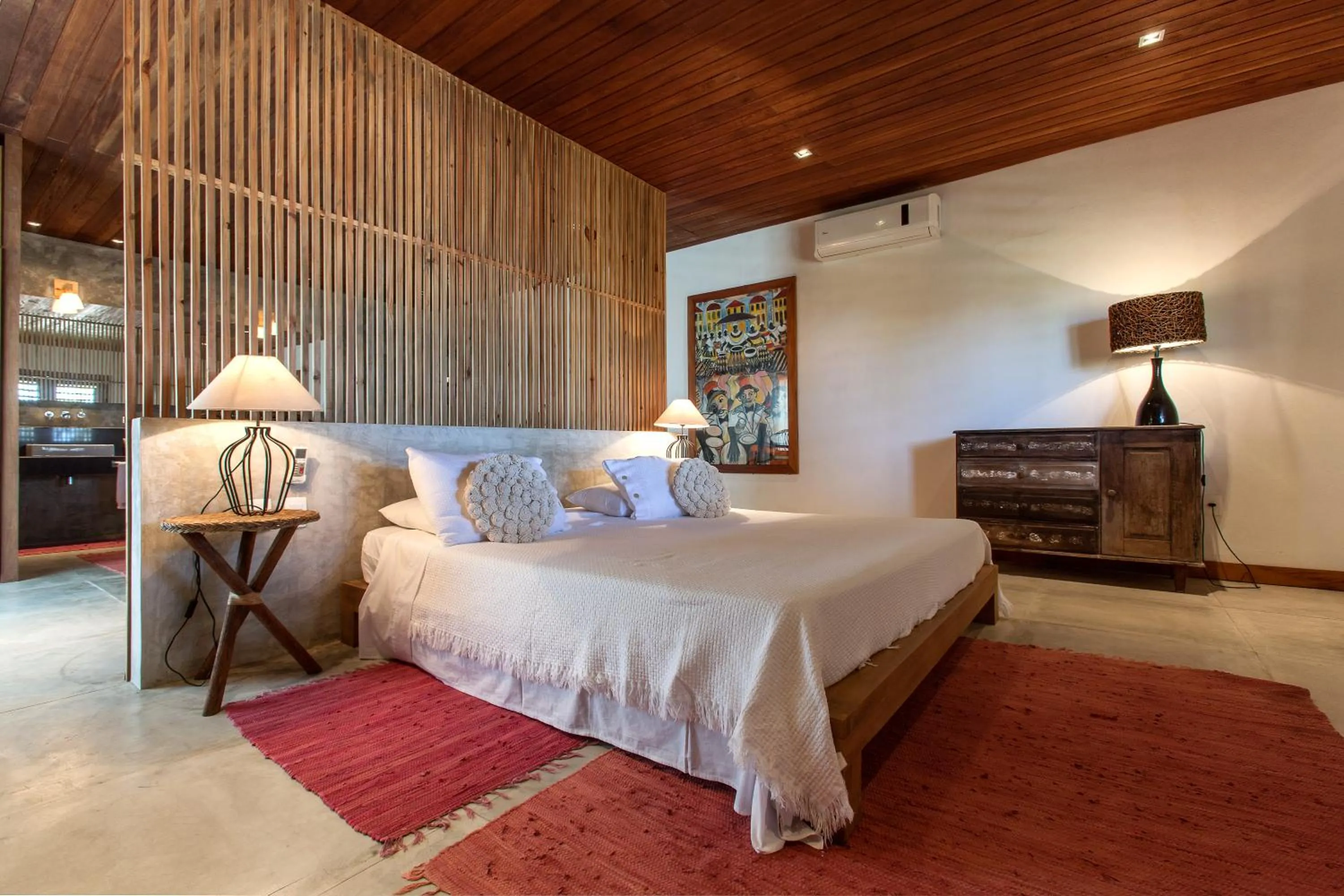 Bed in Hotel Villaggio Tudo Bom