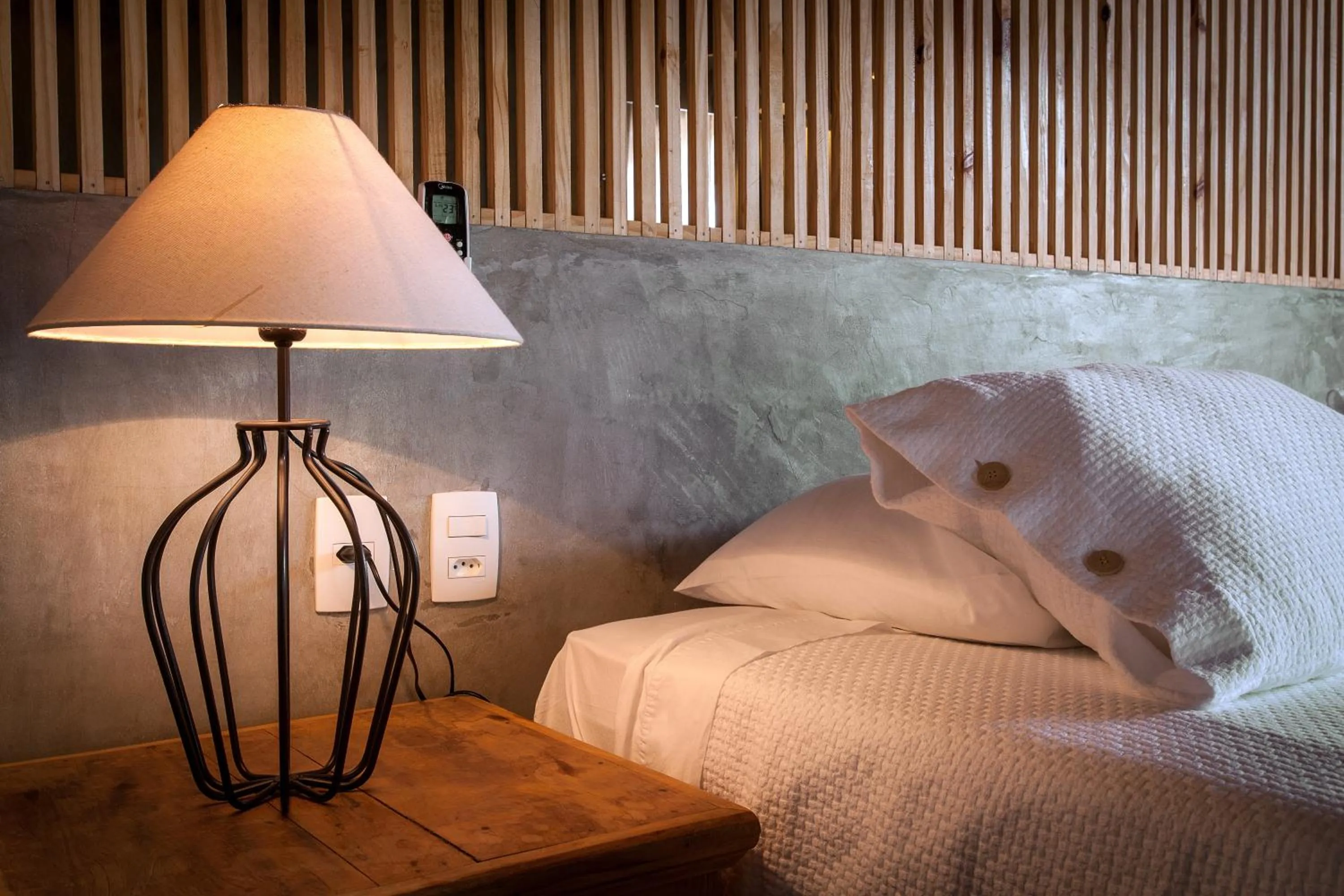 Bed in Hotel Villaggio Tudo Bom