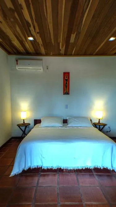 Bed in Hotel Villaggio Tudo Bom