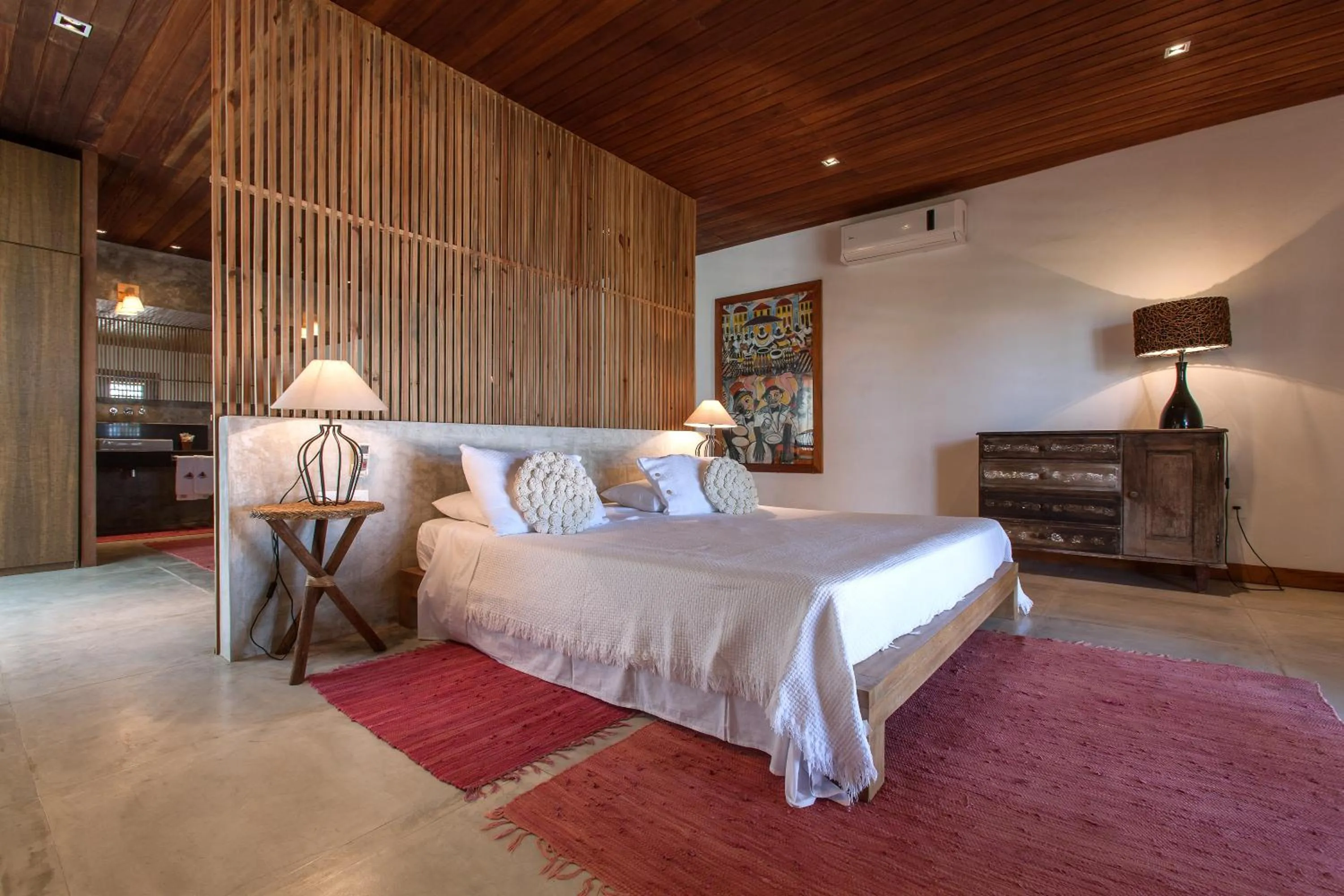 Bed in Hotel Villaggio Tudo Bom