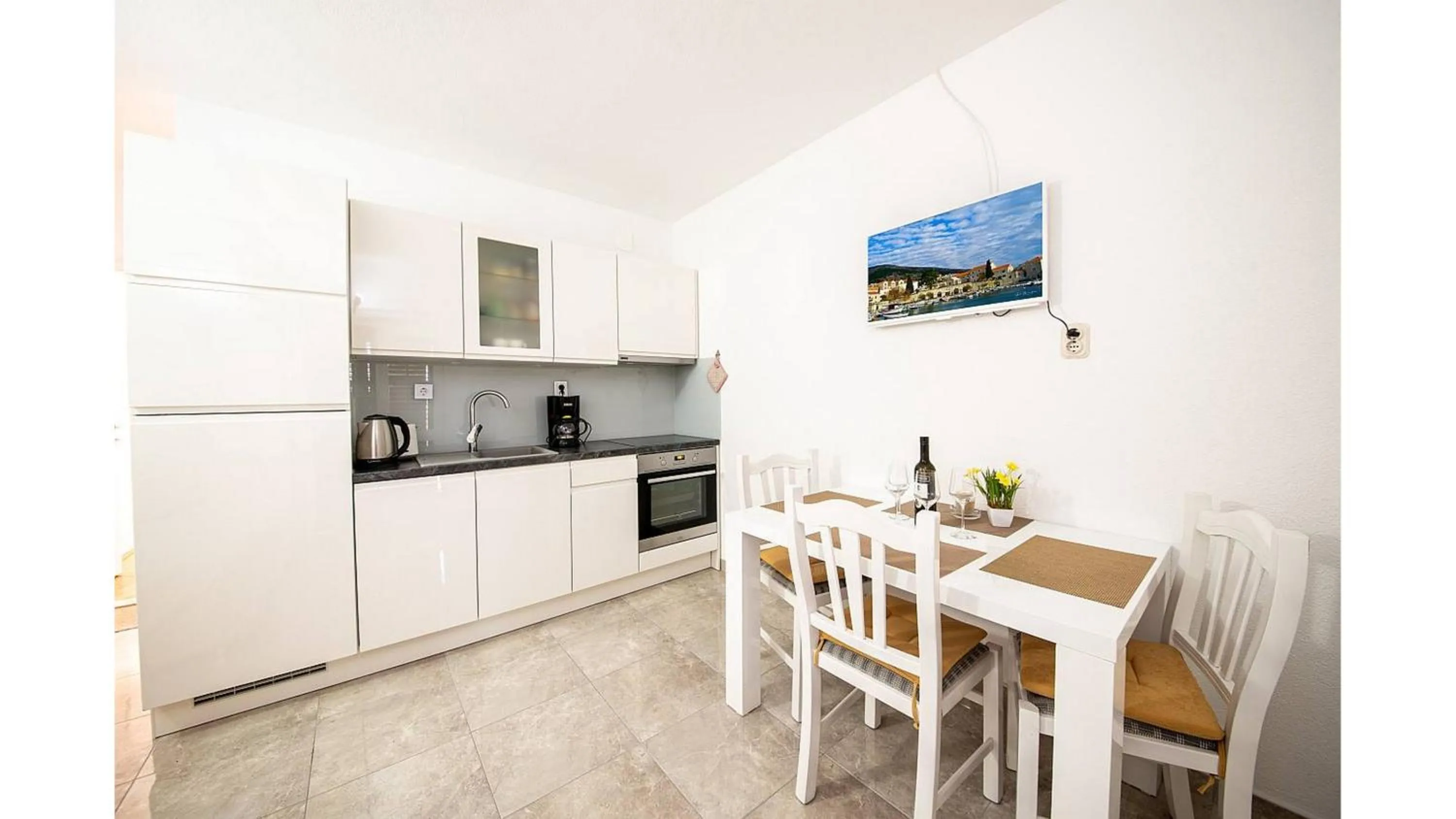 Kitchen or kitchenette in Apartments Magdalena