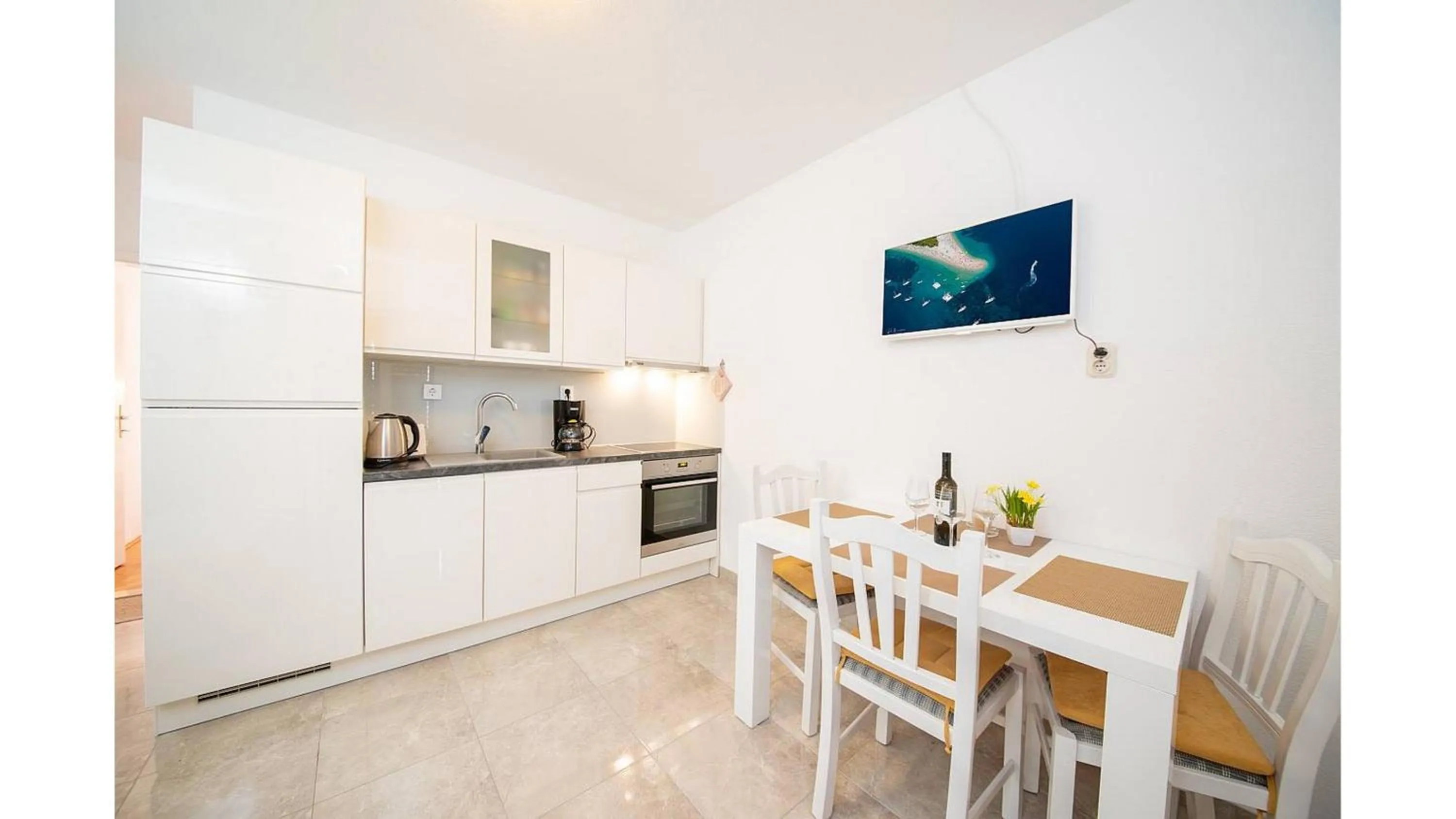 Kitchen or kitchenette in Apartments Magdalena